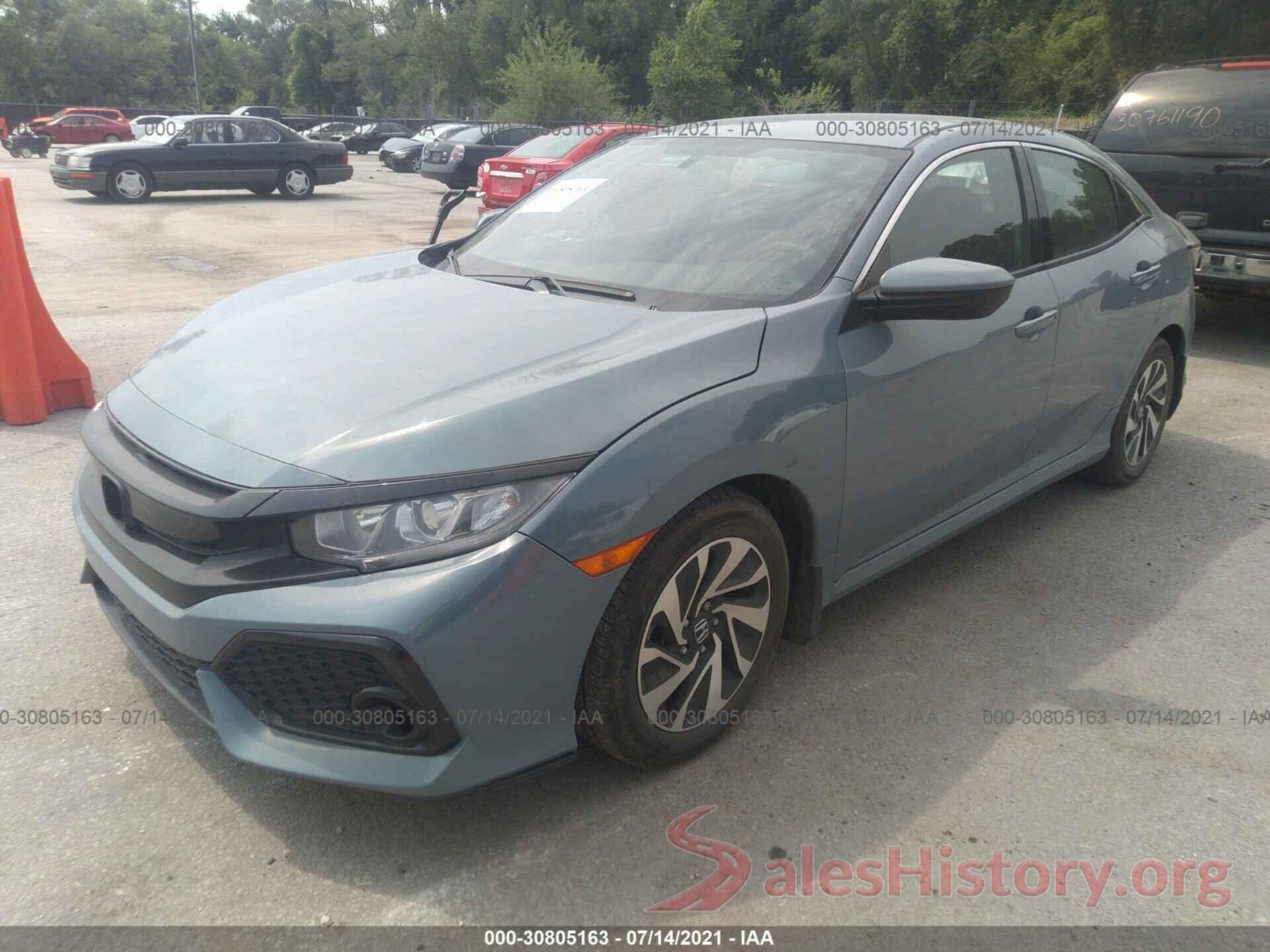 SHHFK7H25HU227876 2017 HONDA CIVIC HATCHBACK