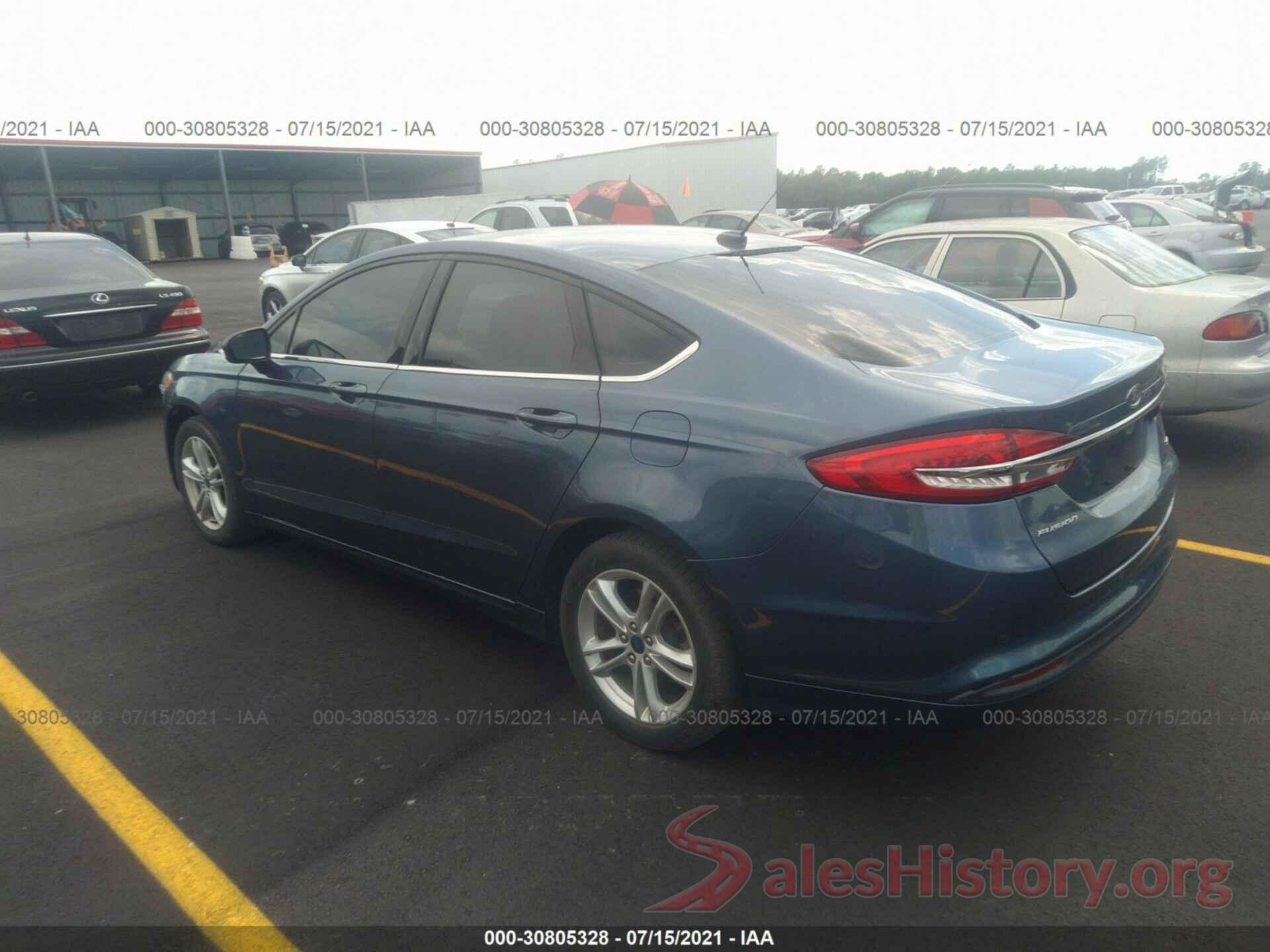 3FA6P0H7XJR184376 2018 FORD FUSION