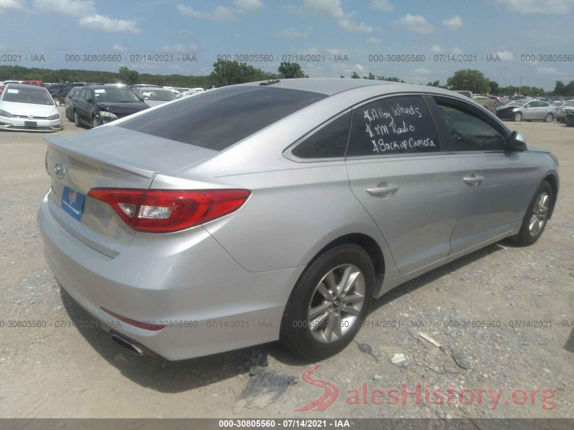 5NPE24AF4GH292081 2016 HYUNDAI SONATA