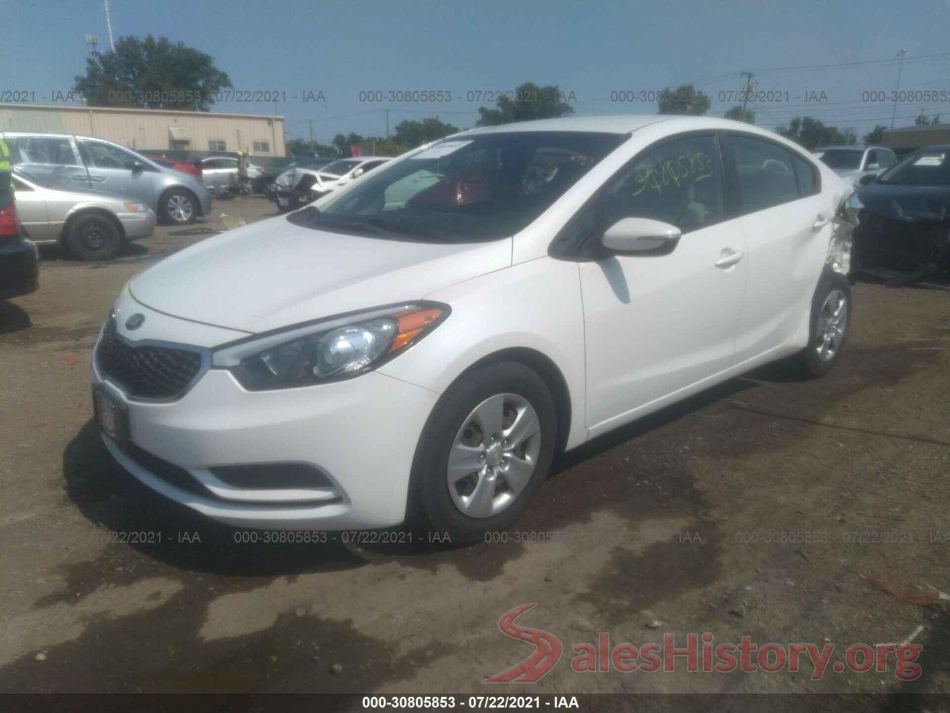 KNAFX4A66G5528782 2016 KIA FORTE