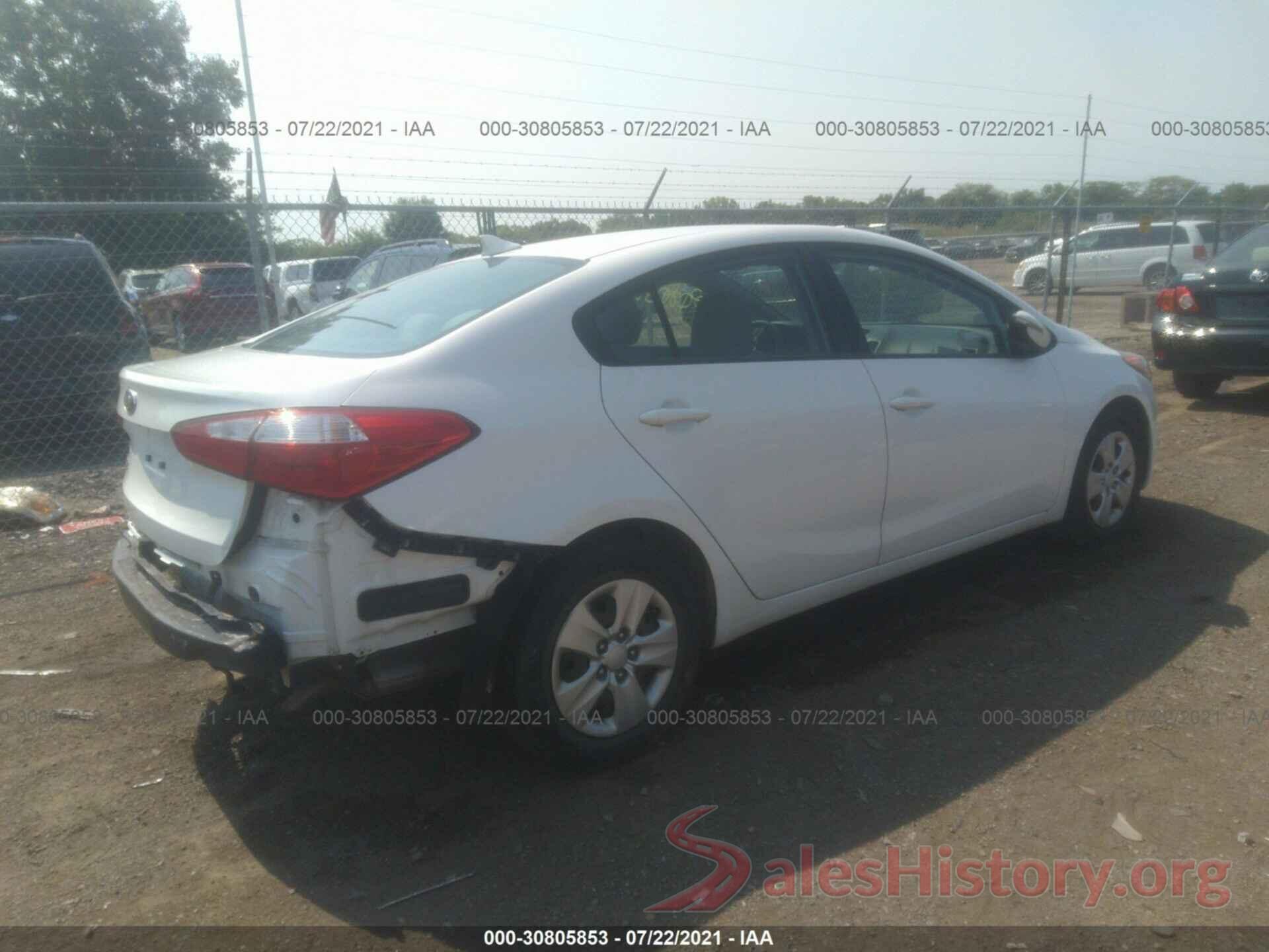 KNAFX4A66G5528782 2016 KIA FORTE