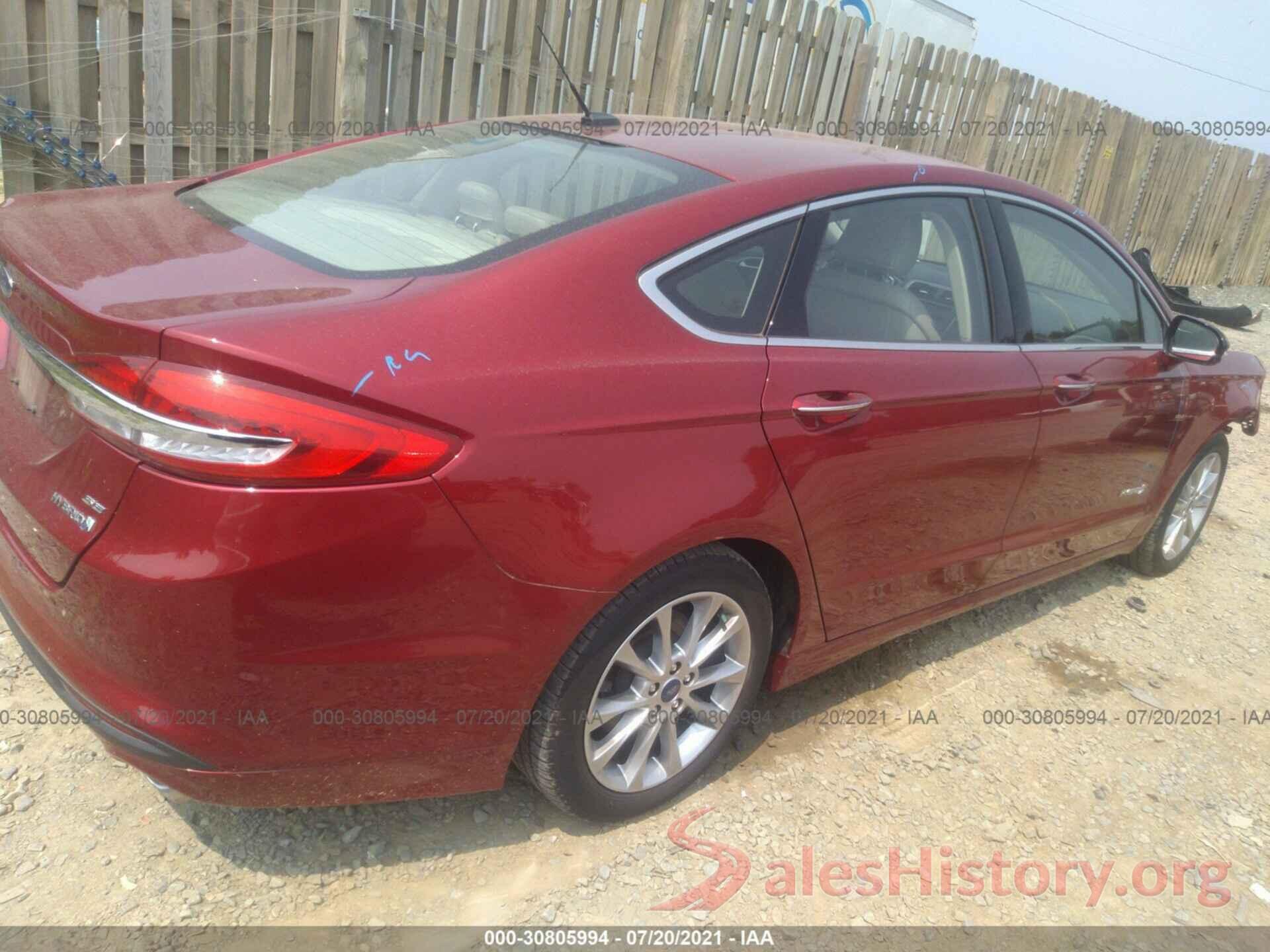 3FA6P0LU5HR304415 2017 FORD FUSION