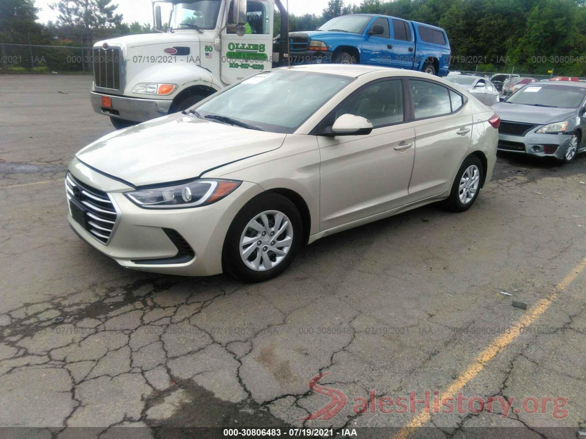 5NPD74LF2HH187955 2017 HYUNDAI ELANTRA