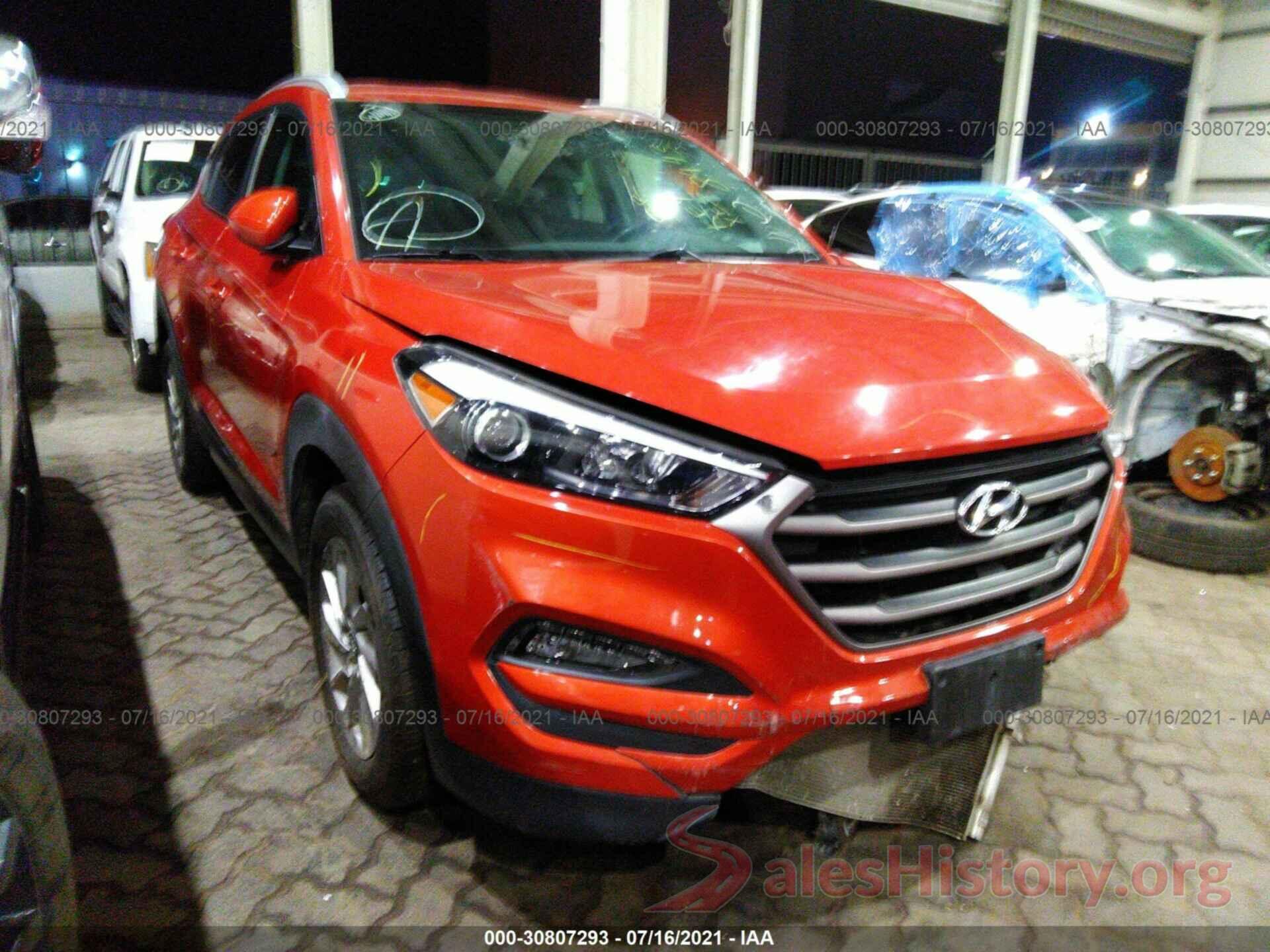 00000CA46GU038443 2016 HYUNDAI TUCSON