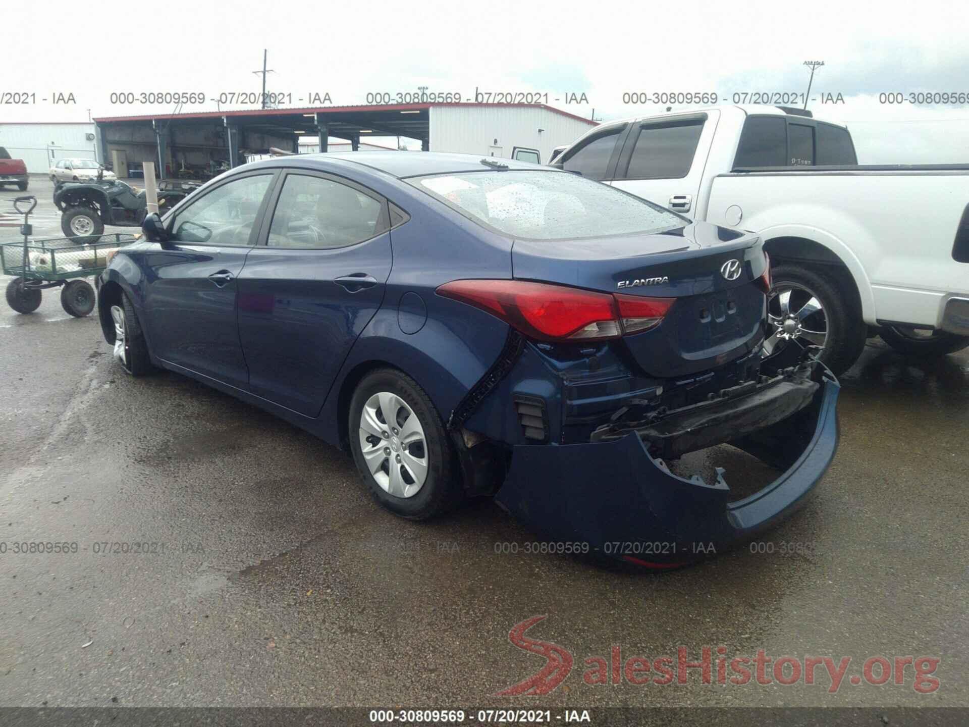 5NPDH4AEXGH725632 2016 HYUNDAI ELANTRA