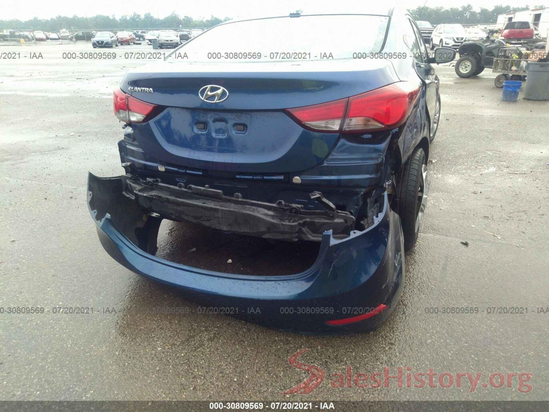 5NPDH4AEXGH725632 2016 HYUNDAI ELANTRA