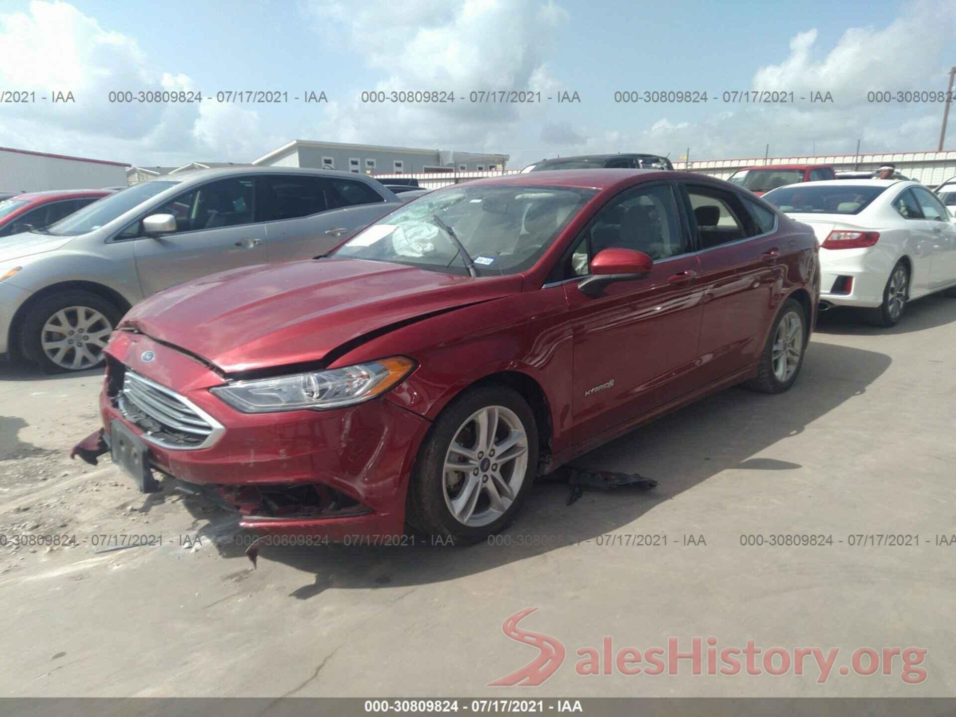 3FA6P0LU5JR141660 2018 FORD FUSION HYBRID