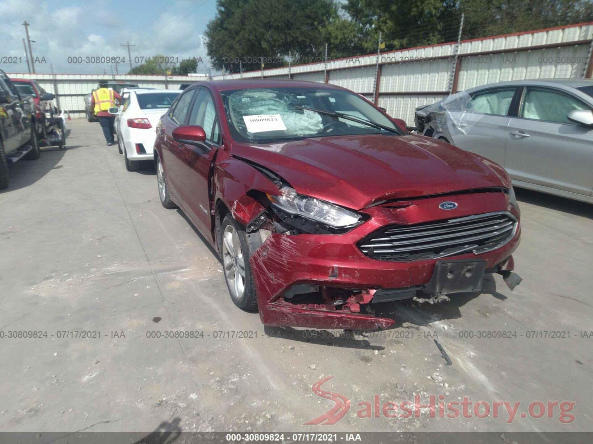 3FA6P0LU5JR141660 2018 FORD FUSION HYBRID