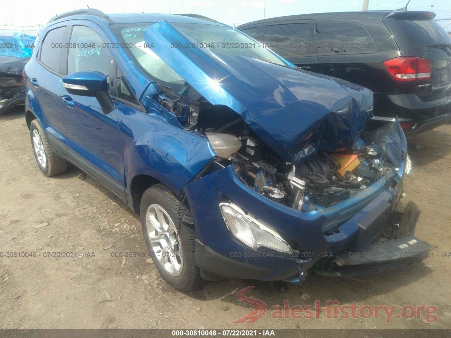 MAJ6S3GL7KC292923 2019 FORD ECOSPORT