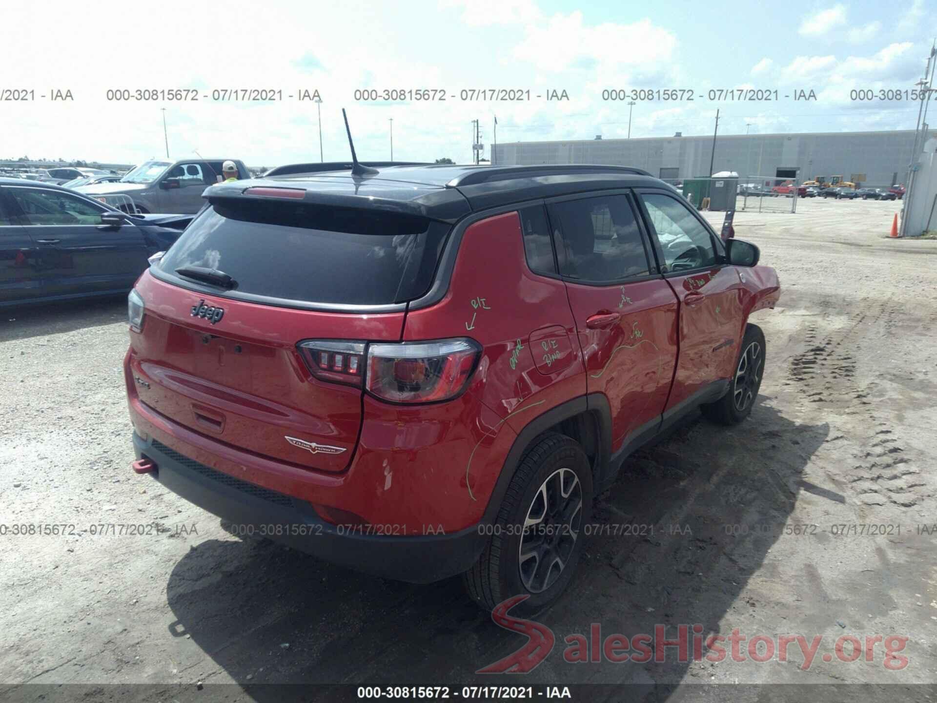 3C4NJDDB1LT196284 2020 JEEP COMPASS