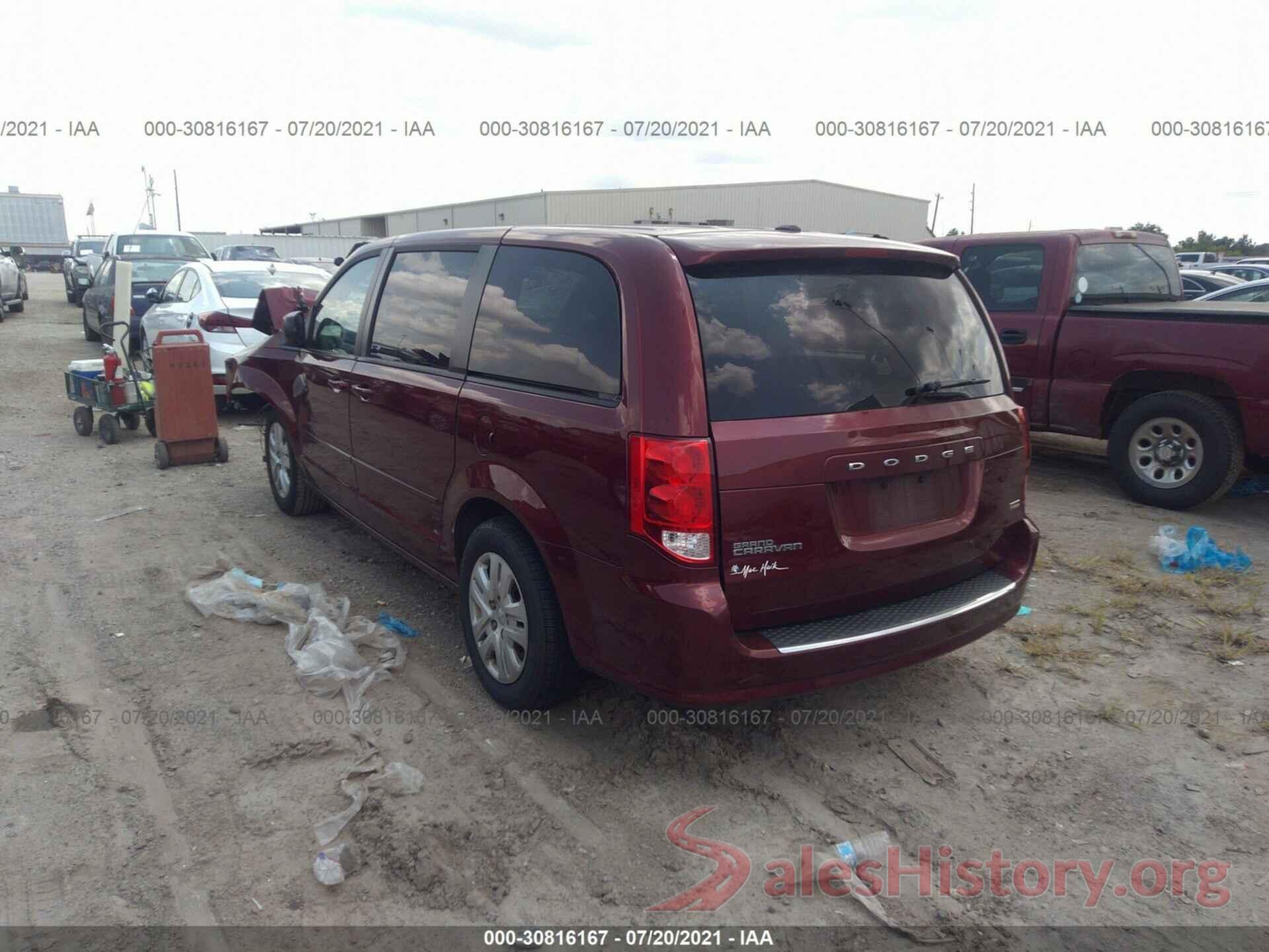 2C4RDGBGXGR365803 2016 DODGE GRAND CARAVAN