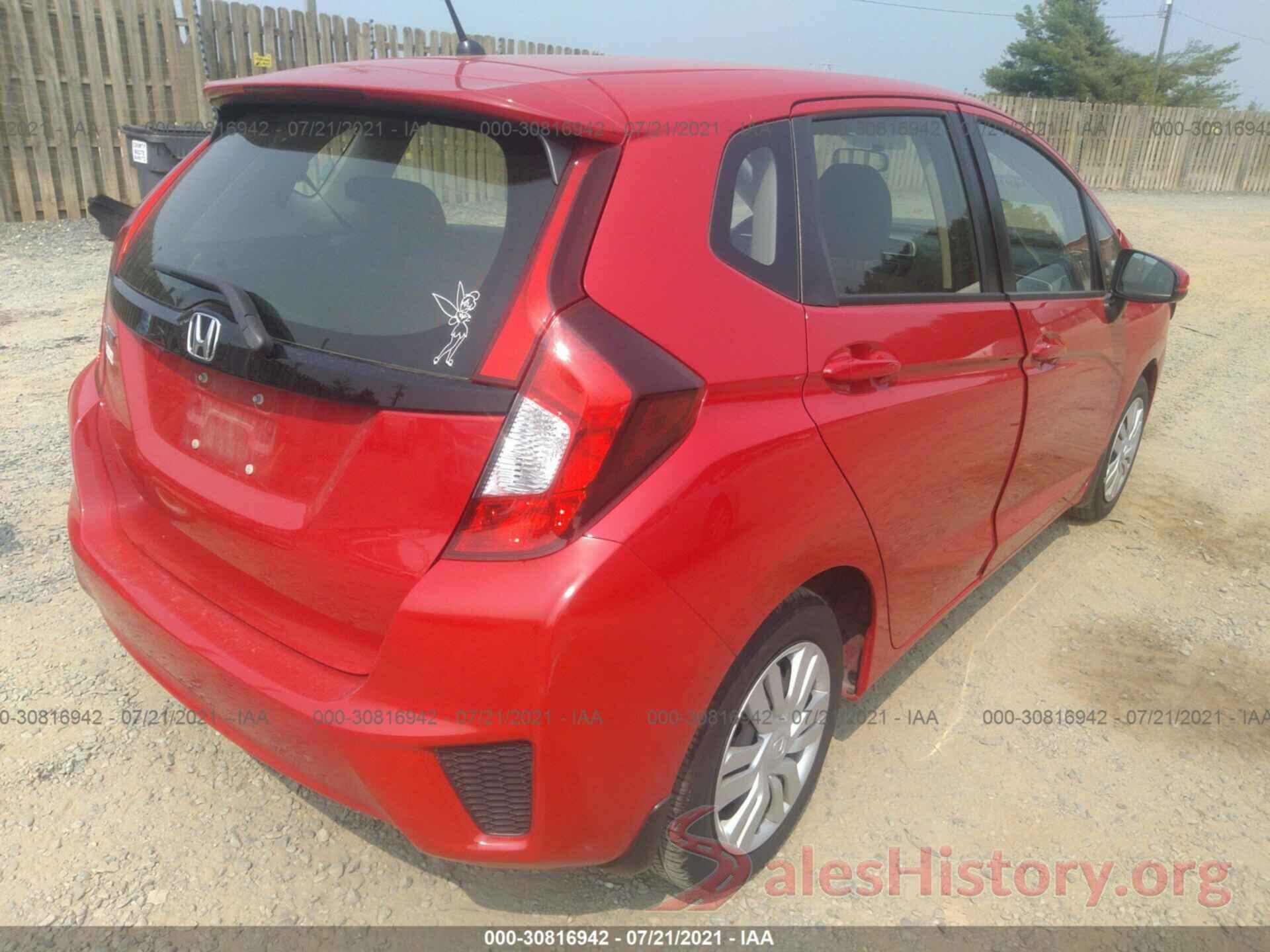 JHMGK5H5XGX035330 2016 HONDA FIT