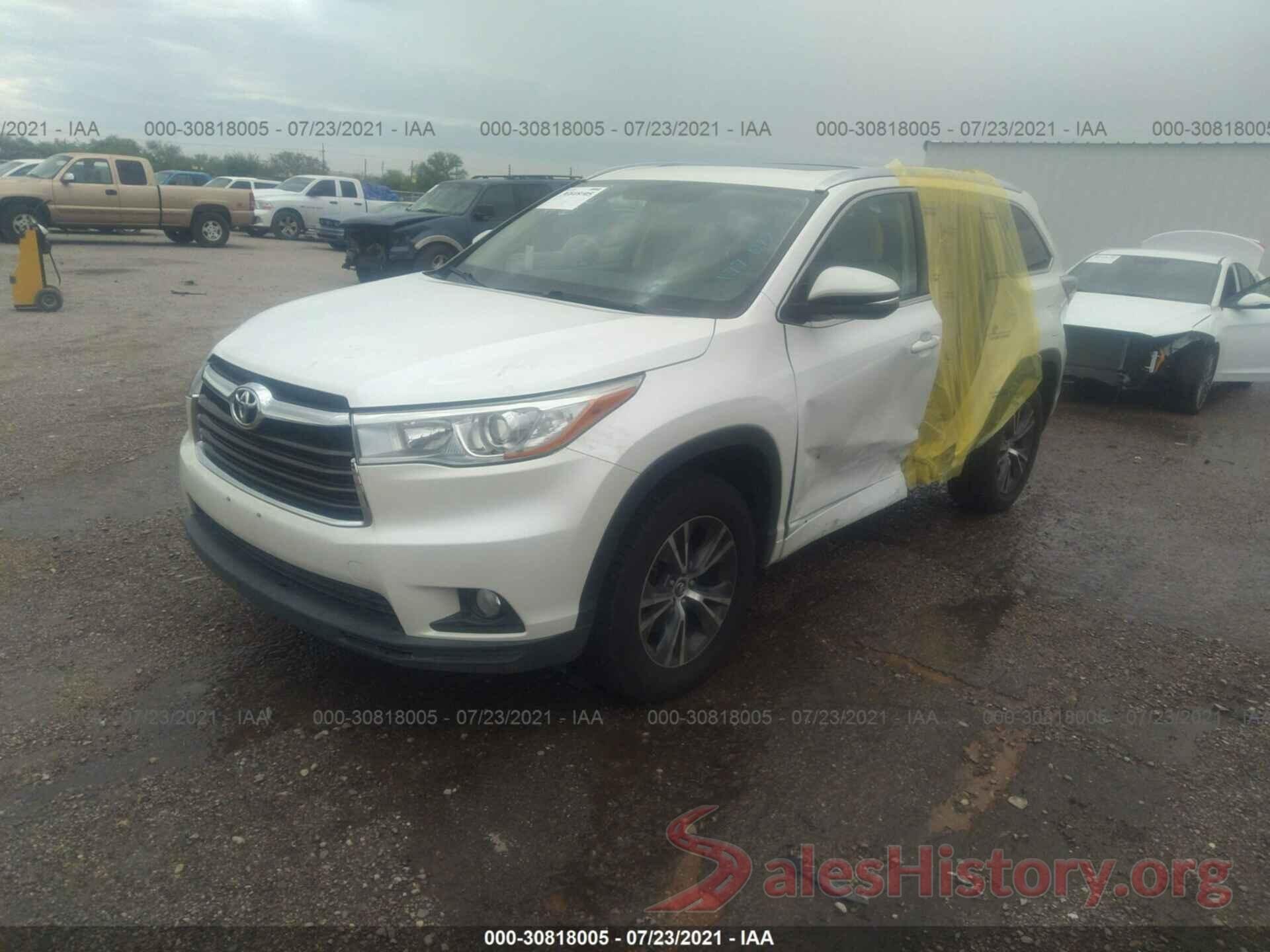 5TDKKRFH2GS177077 2016 TOYOTA HIGHLANDER