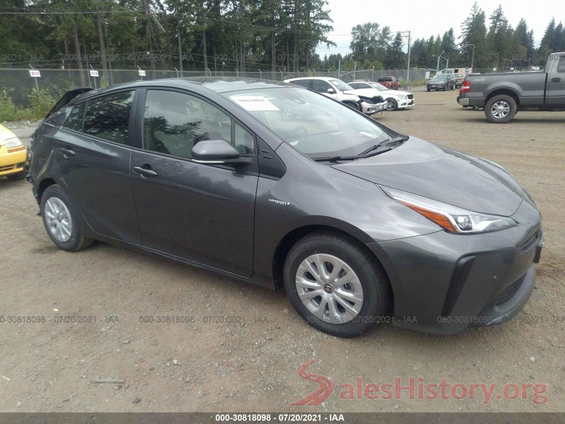 JTDKAMFU7M3149257 2021 TOYOTA PRIUS