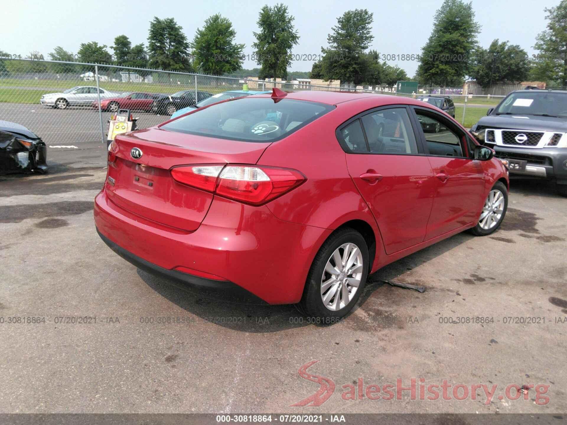 KNAFX4A65G5469854 2016 KIA FORTE