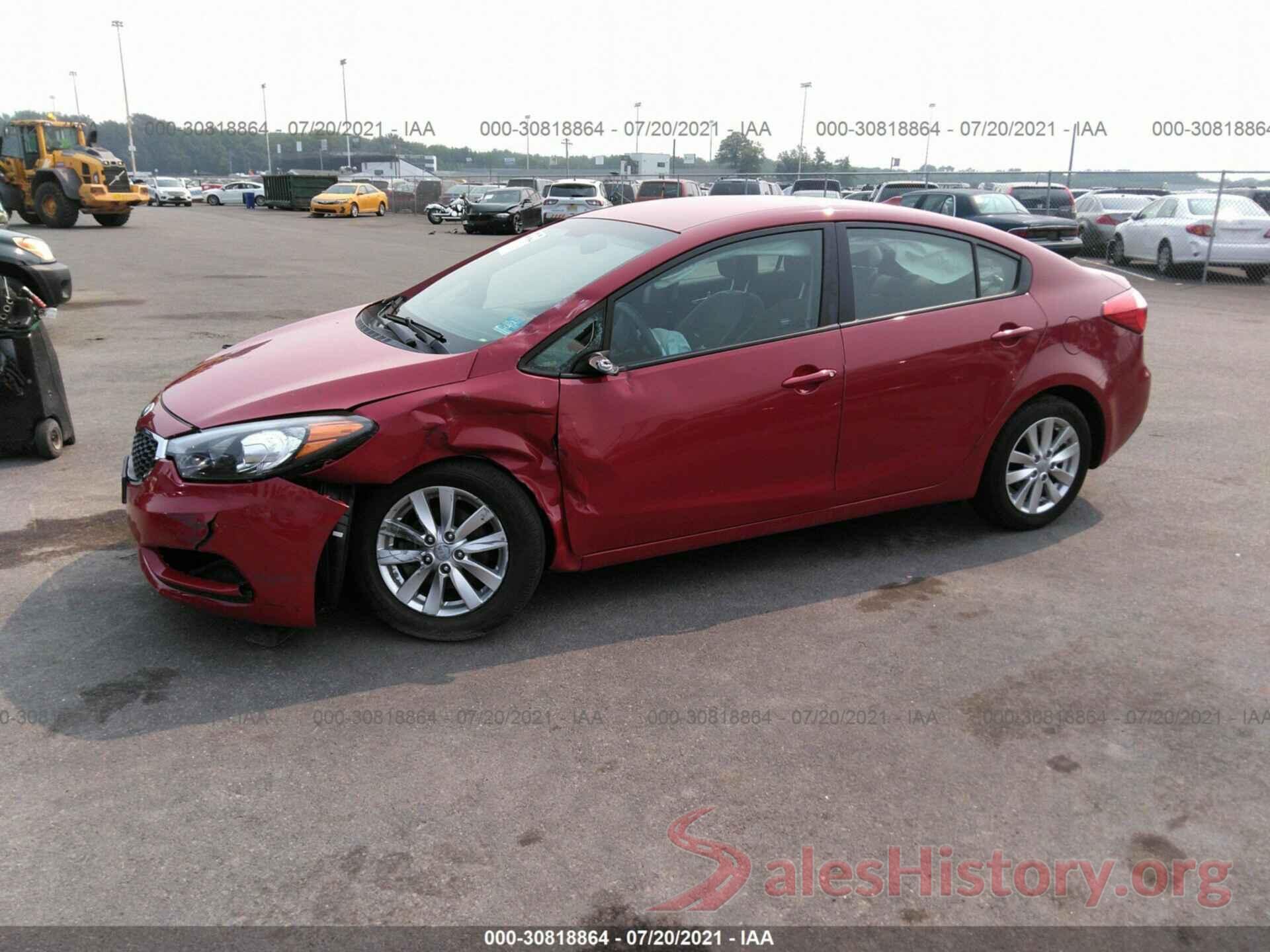 KNAFX4A65G5469854 2016 KIA FORTE