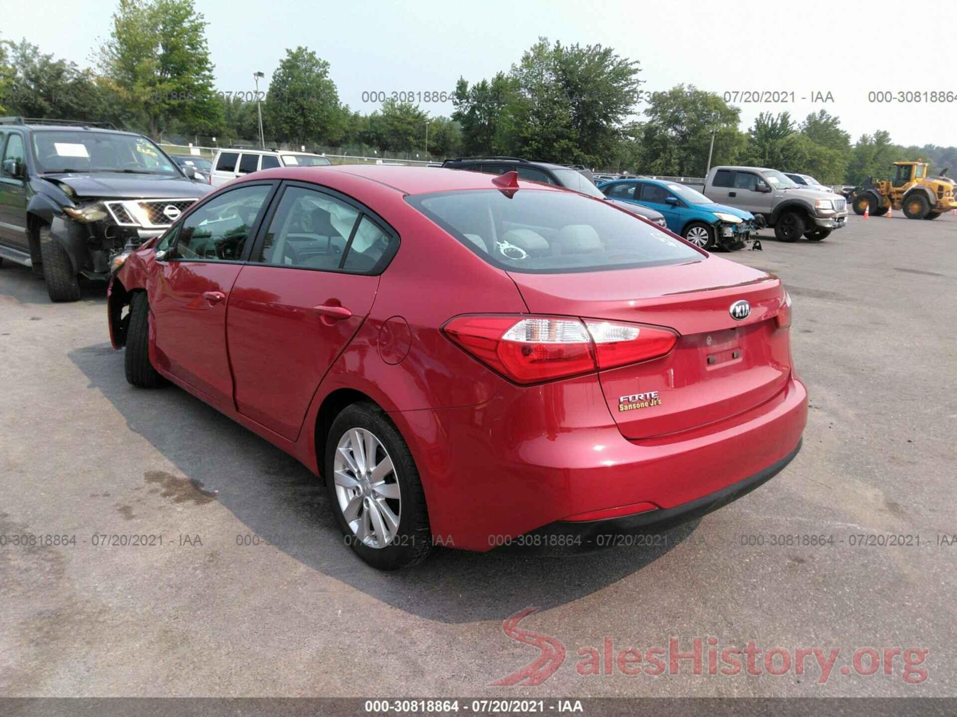 KNAFX4A65G5469854 2016 KIA FORTE