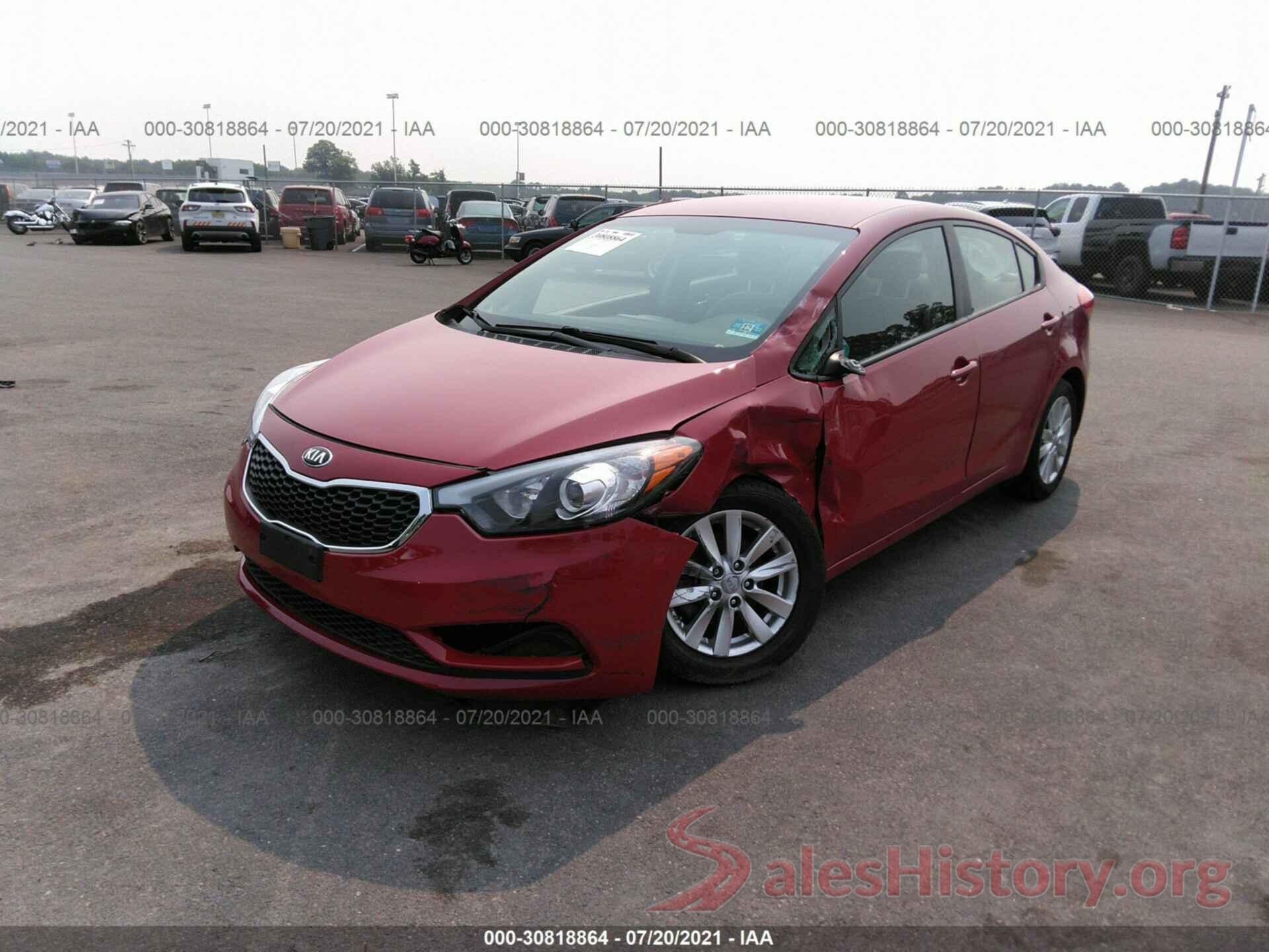 KNAFX4A65G5469854 2016 KIA FORTE