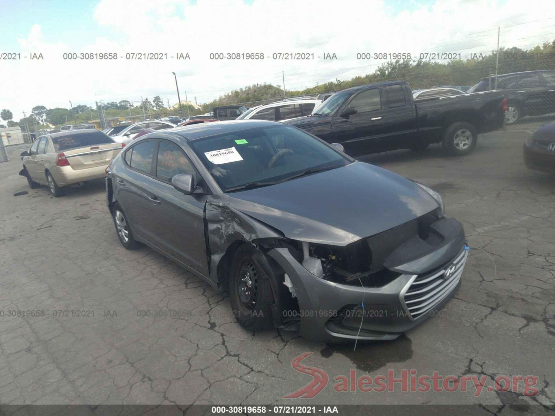 KMHD74LF5HU172917 2017 HYUNDAI ELANTRA