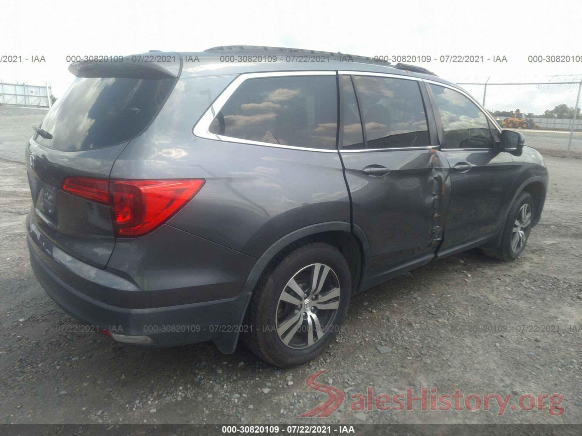 5FNYF5H74GB020151 2016 HONDA PILOT