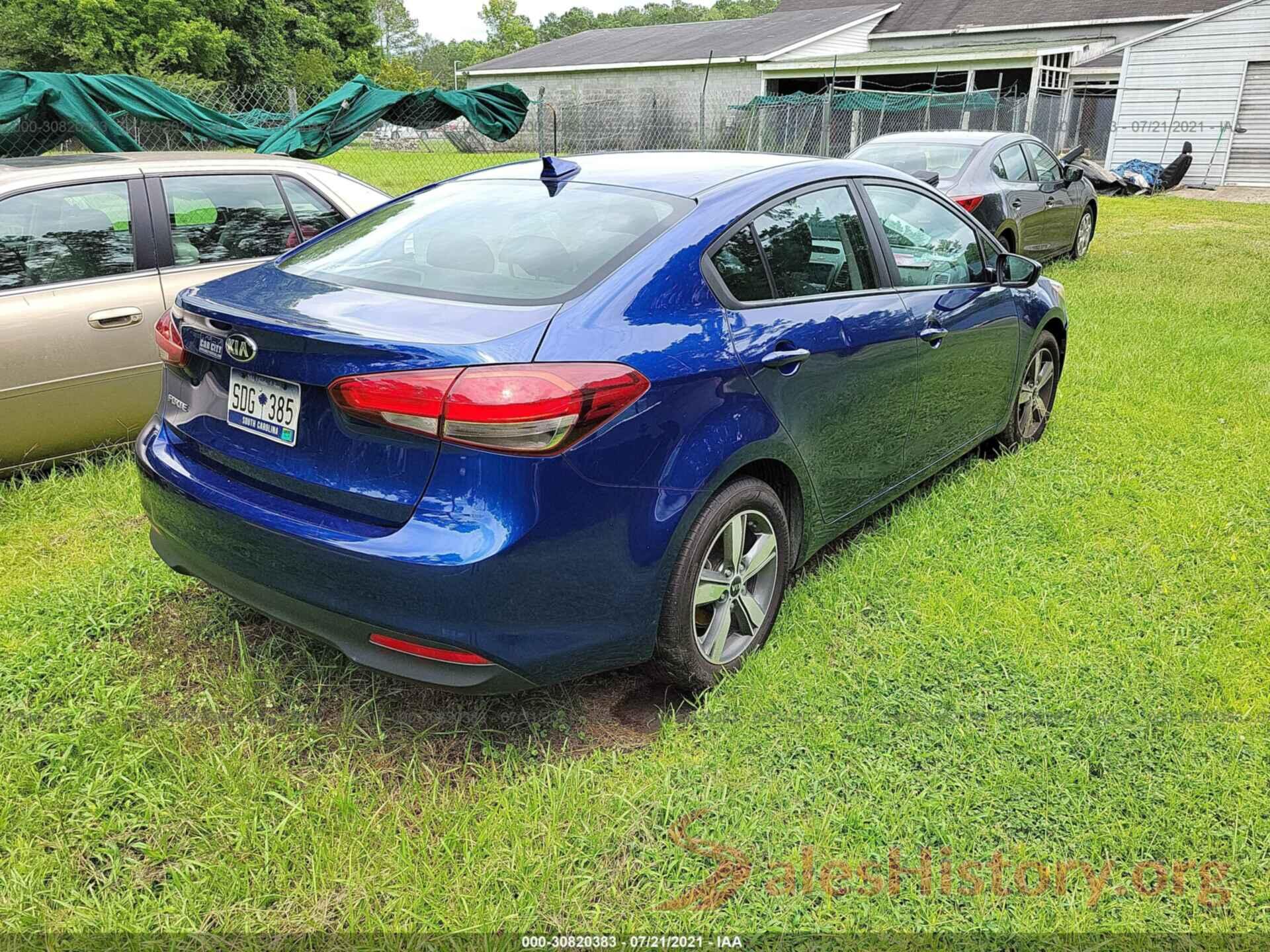 3KPFL4A72JE250949 2018 KIA FORTE