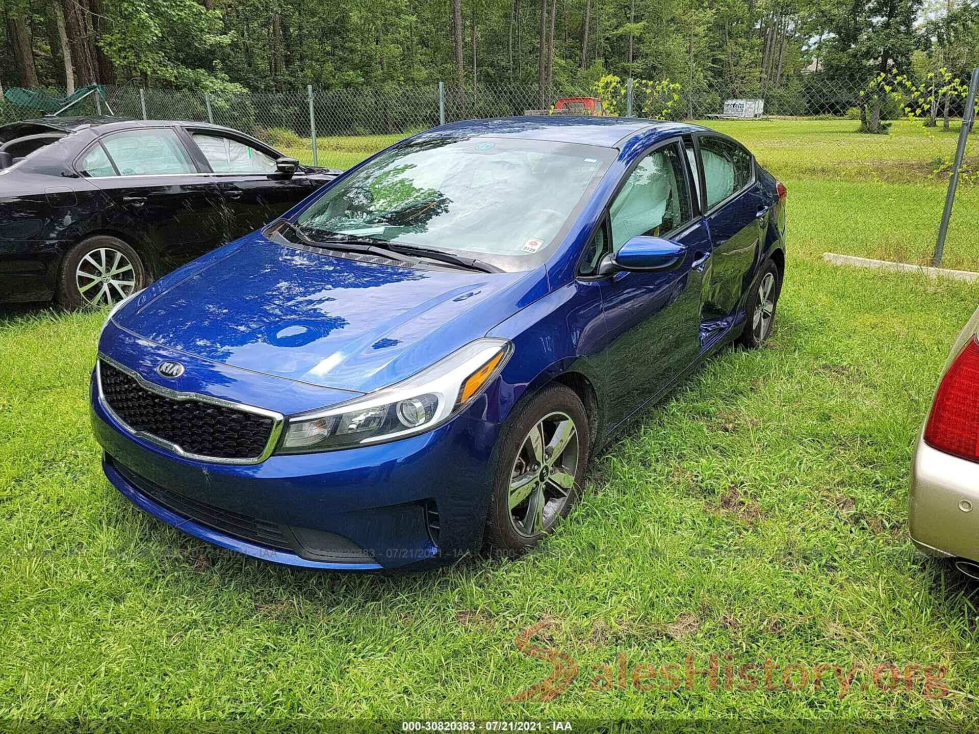 3KPFL4A72JE250949 2018 KIA FORTE