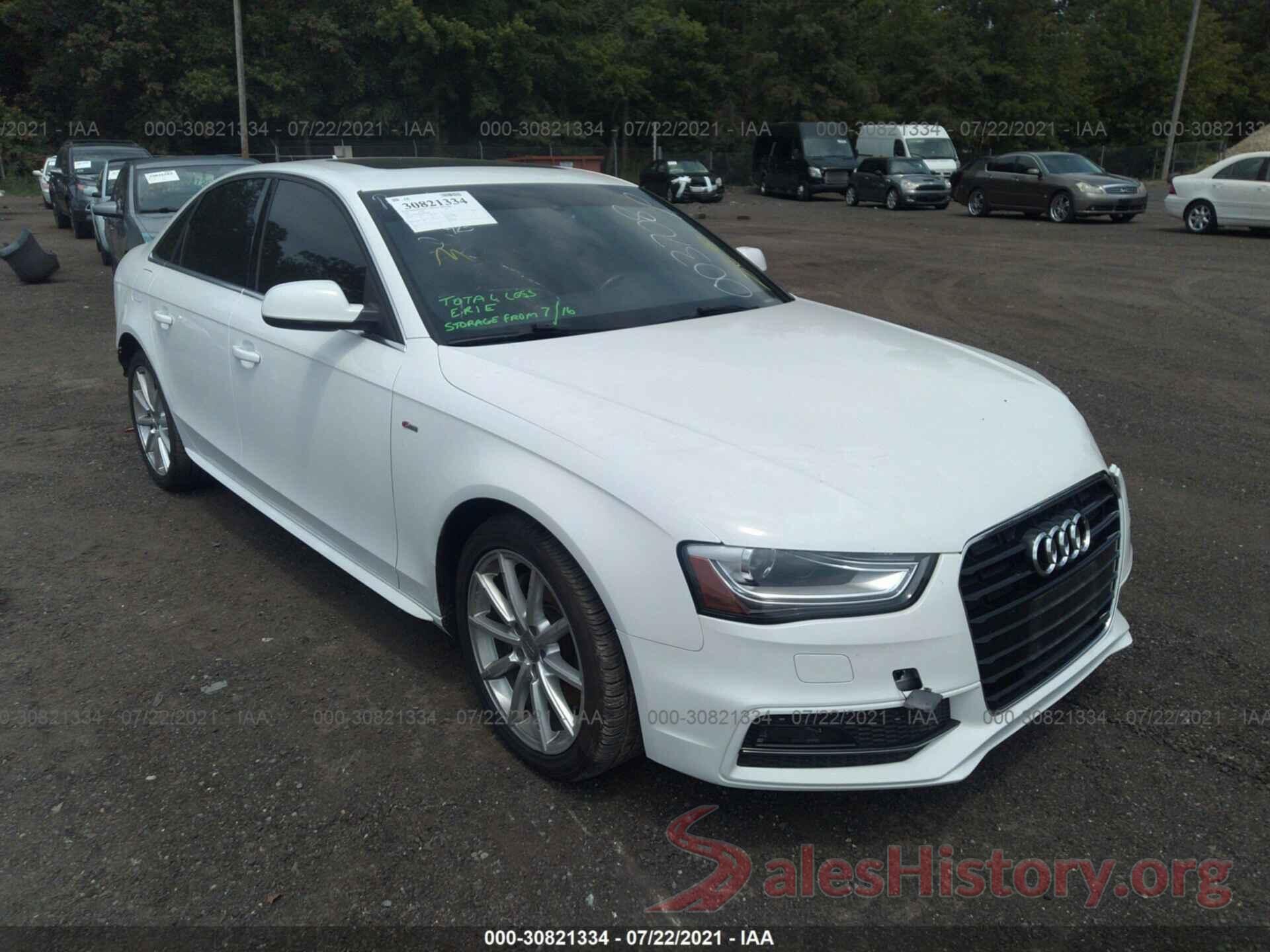 WAUBFAFL1GN003708 2016 AUDI A4