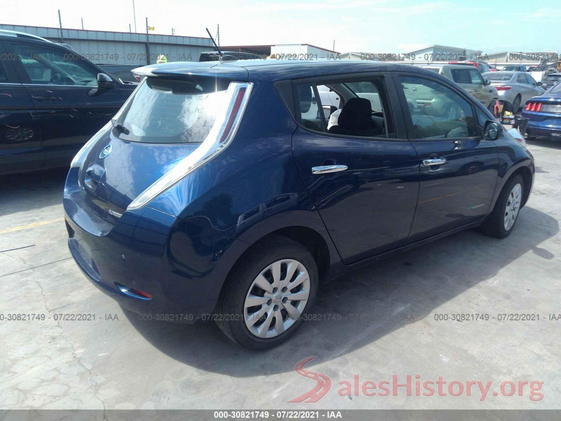 1N4AZ0CP3GC309267 2016 NISSAN LEAF