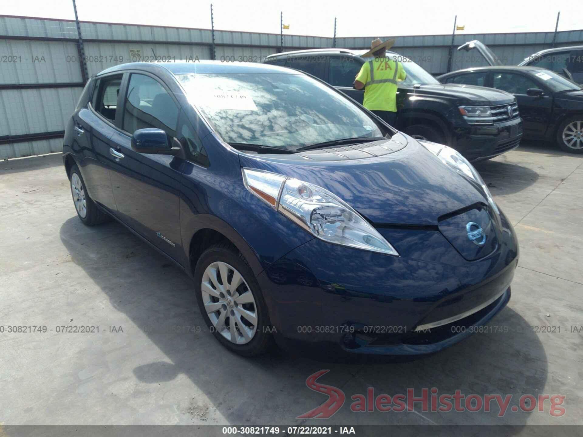 1N4AZ0CP3GC309267 2016 NISSAN LEAF