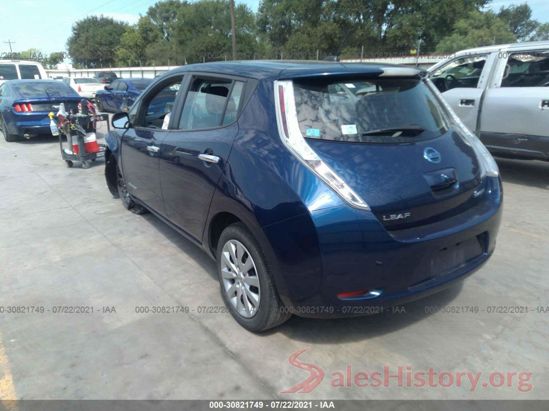 1N4AZ0CP3GC309267 2016 NISSAN LEAF