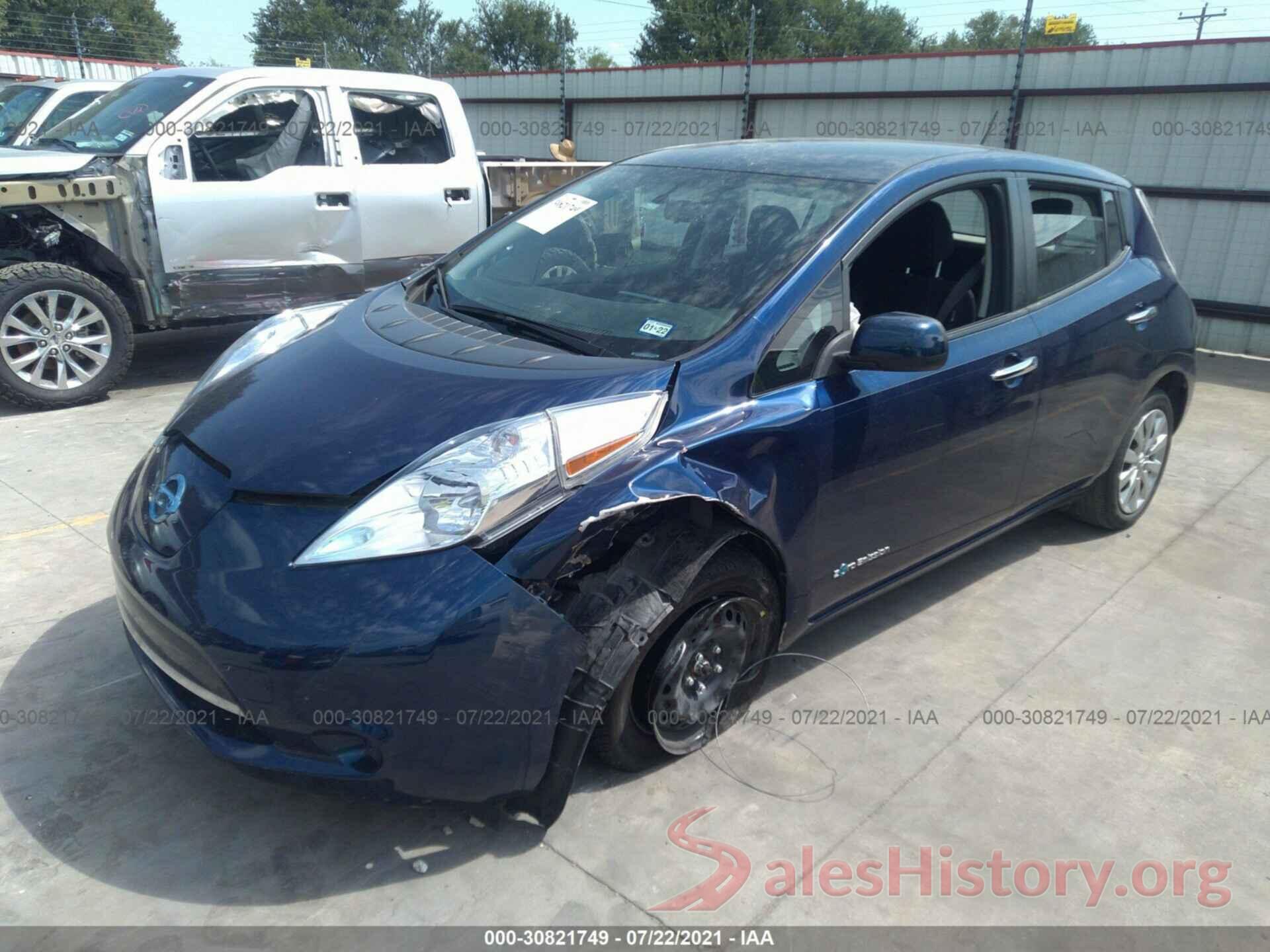 1N4AZ0CP3GC309267 2016 NISSAN LEAF