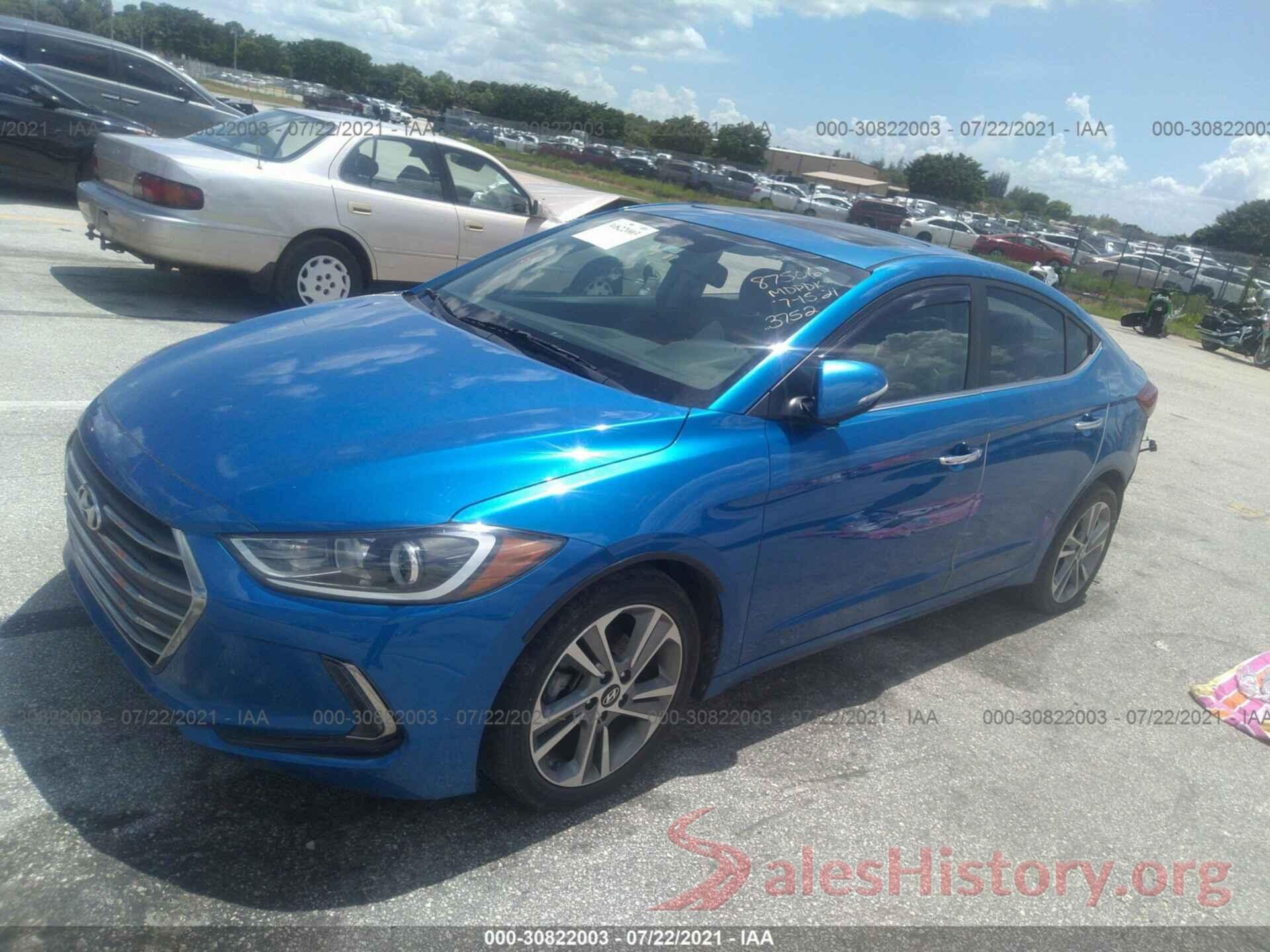 KMHD84LF9HU263752 2017 HYUNDAI ELANTRA