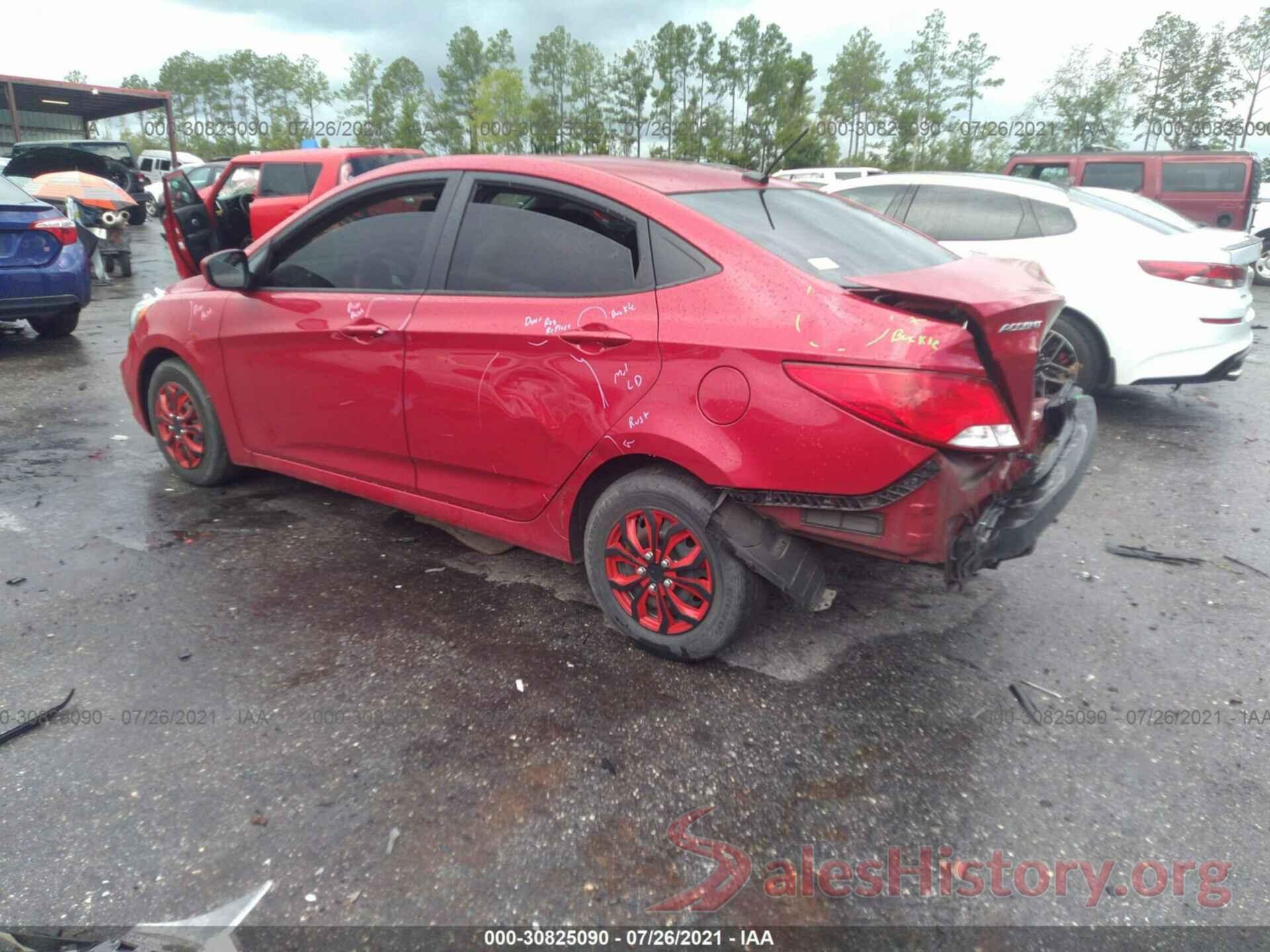 KMHCT4AE7GU038782 2016 HYUNDAI ACCENT