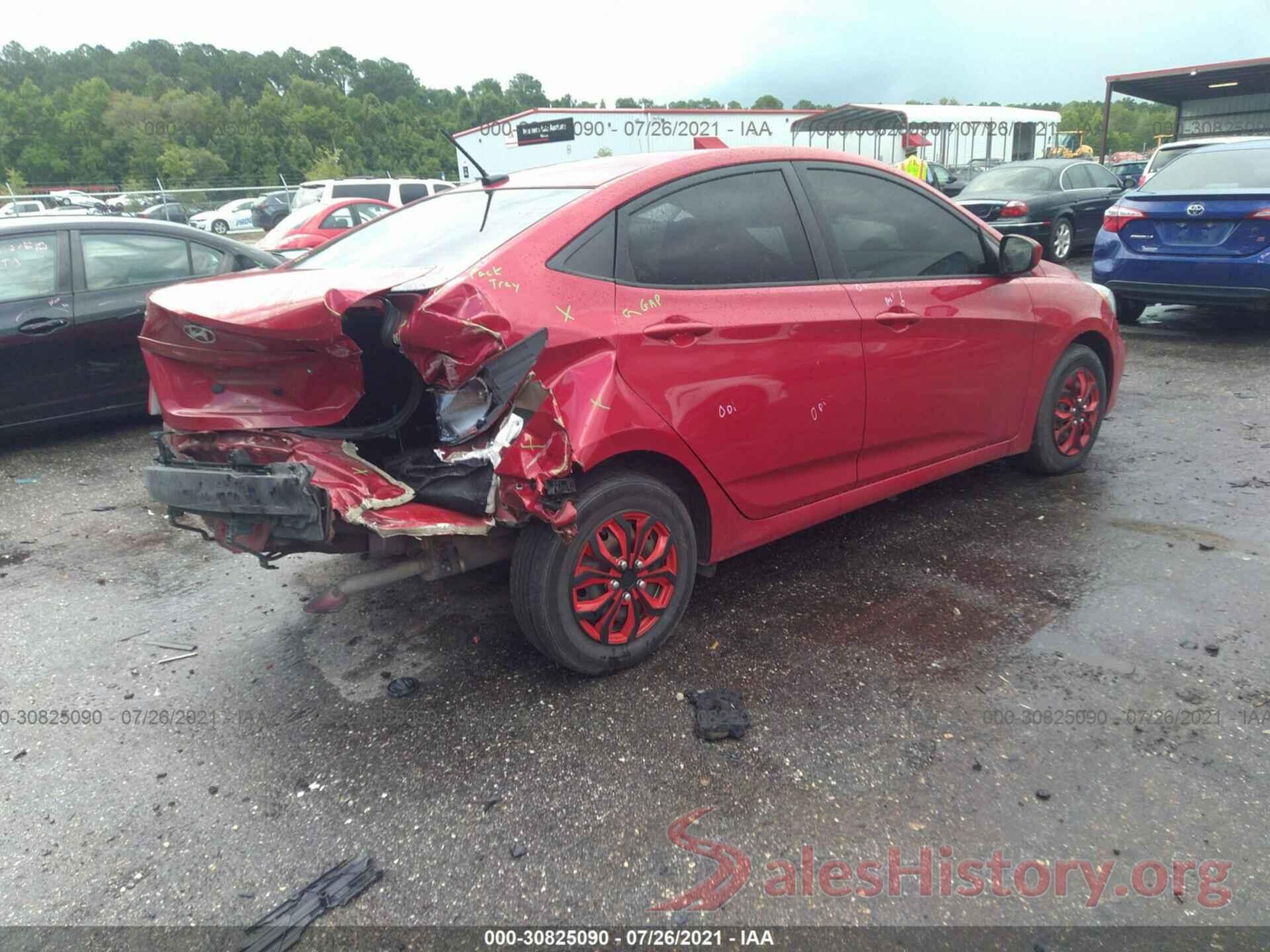 KMHCT4AE7GU038782 2016 HYUNDAI ACCENT