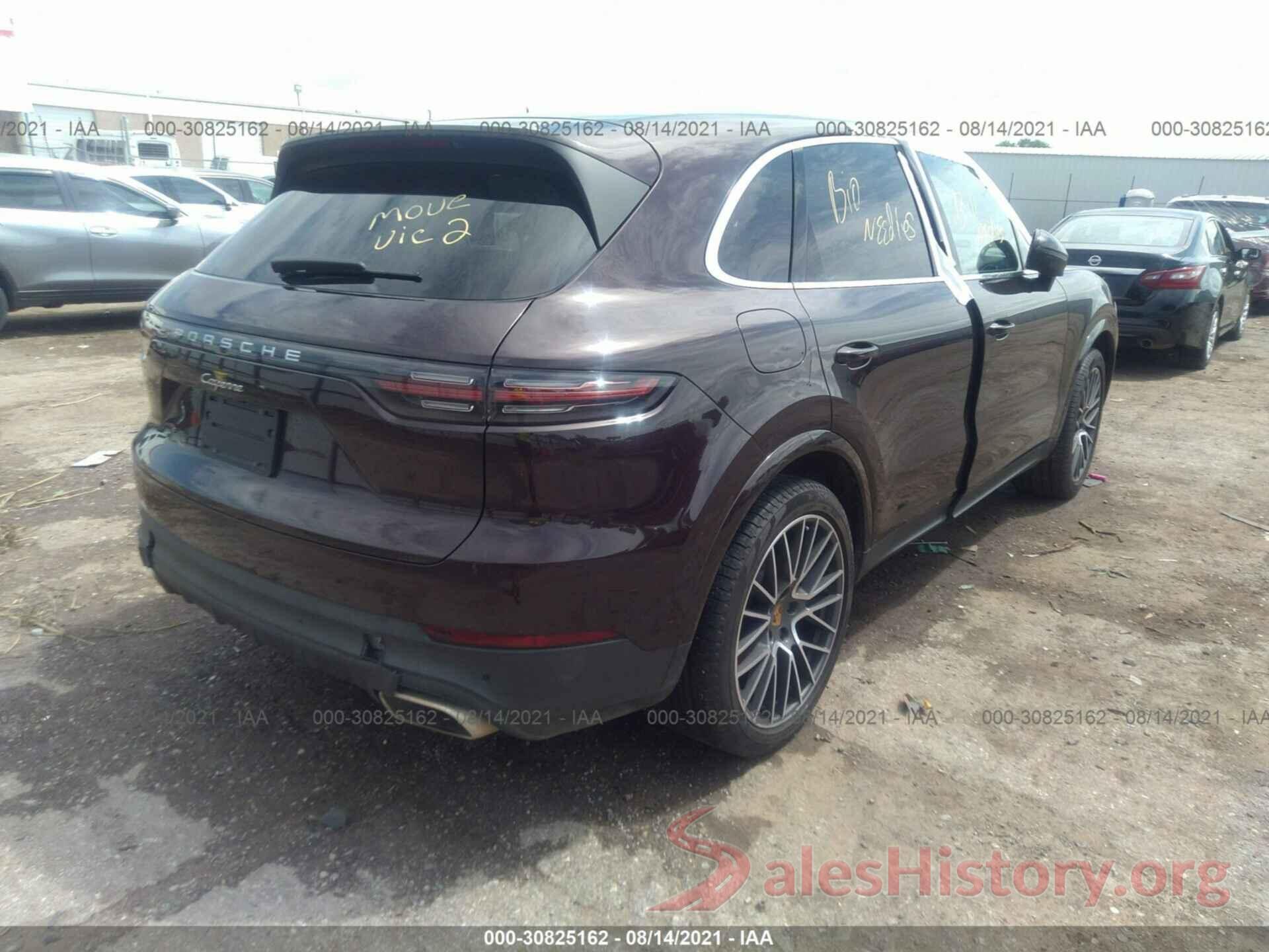 WP1AA2AY6LDA08388 2020 PORSCHE CAYENNE