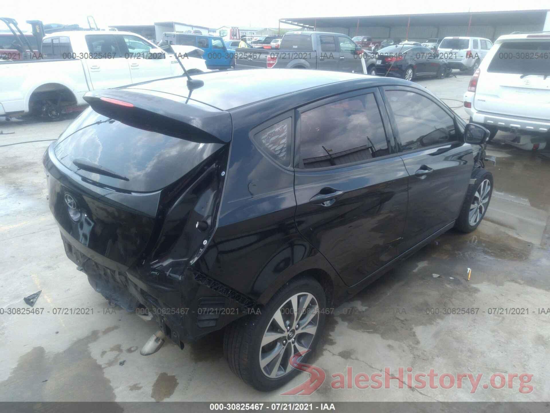 KMHCU5AE8GU249301 2016 HYUNDAI ACCENT