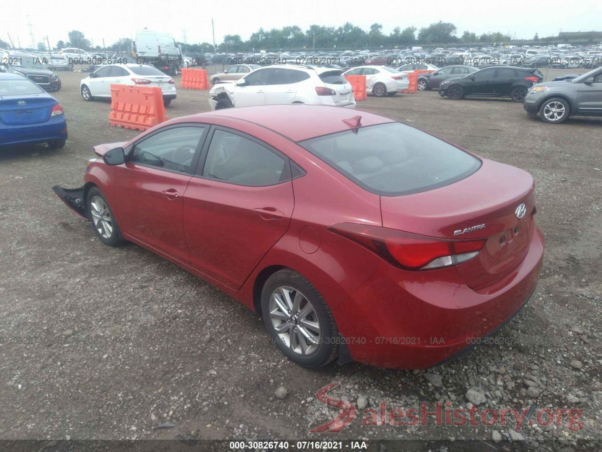 KMHDH4AE6GU491507 2016 HYUNDAI ELANTRA