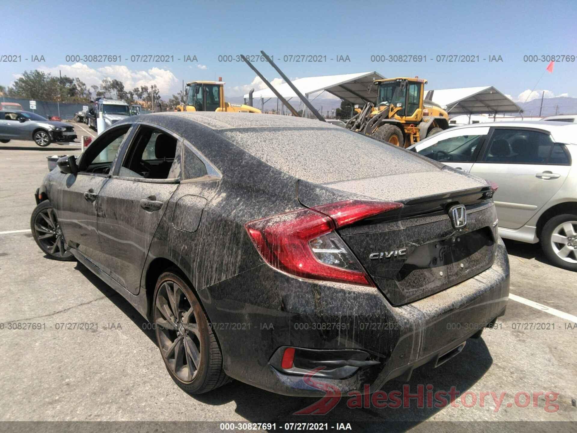 2HGFC2F86KH533318 2019 HONDA CIVIC SEDAN