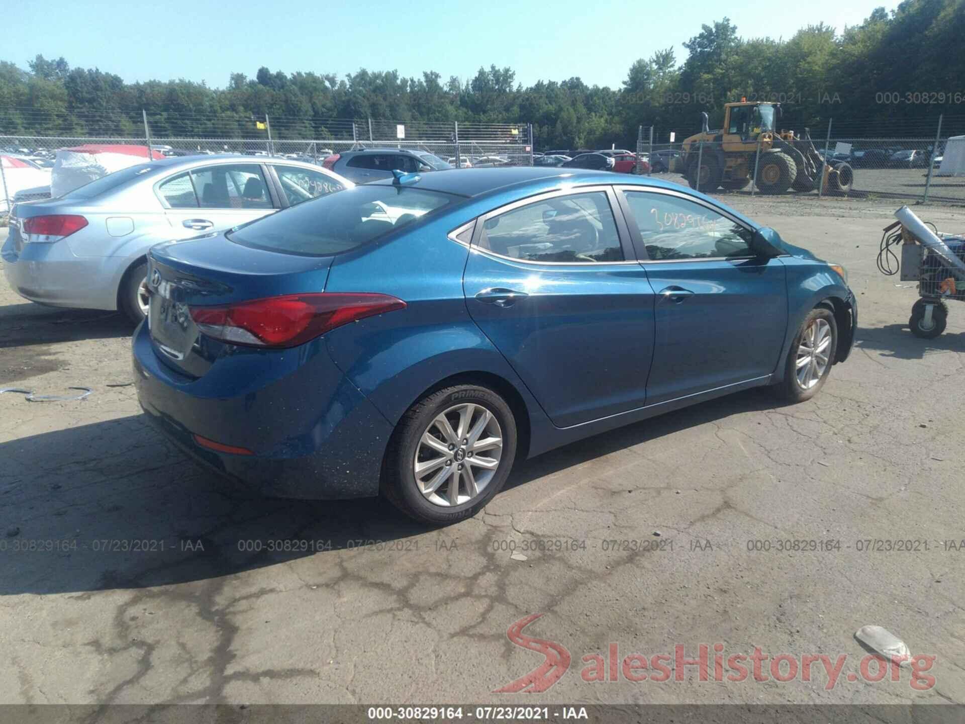 KMHDH4AE1GU587013 2016 HYUNDAI ELANTRA