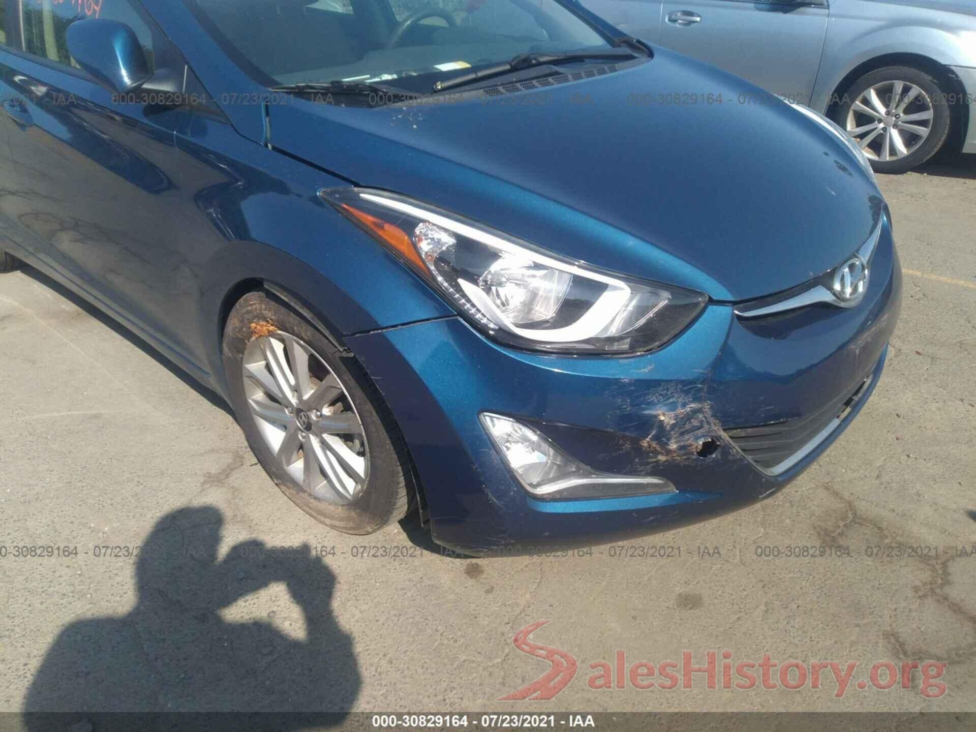 KMHDH4AE1GU587013 2016 HYUNDAI ELANTRA