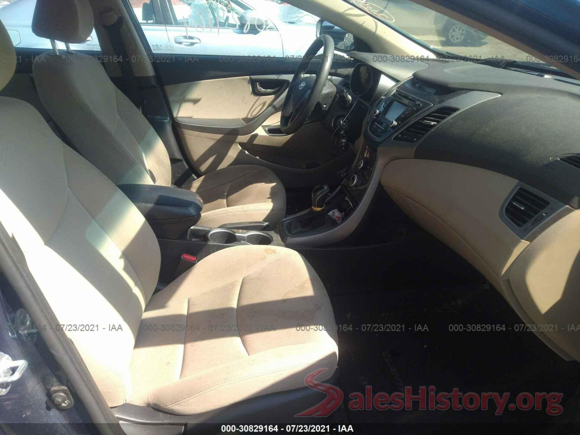 KMHDH4AE1GU587013 2016 HYUNDAI ELANTRA