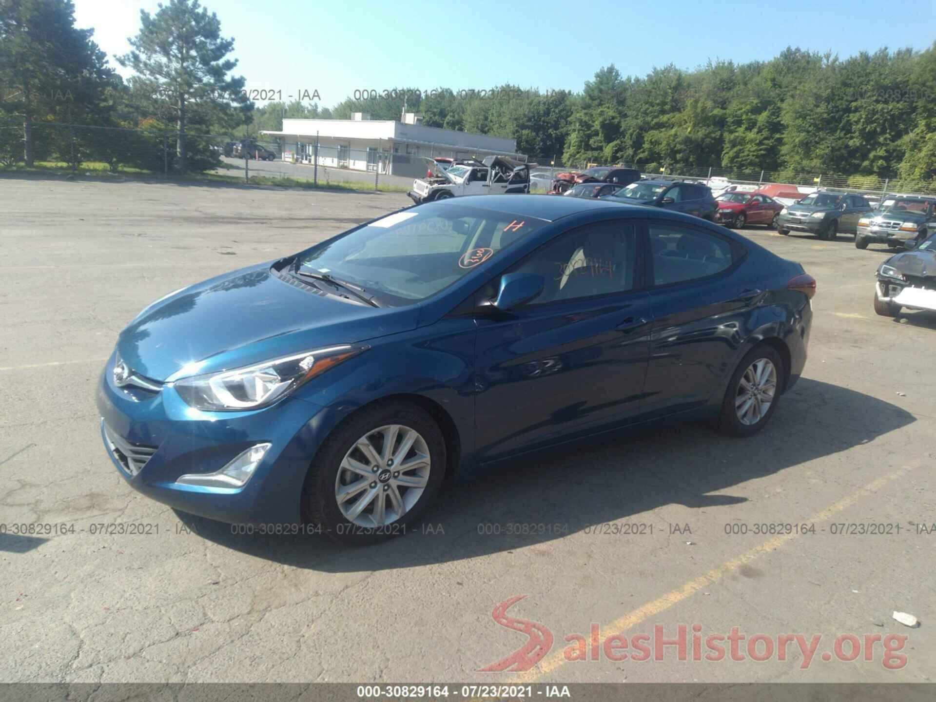 KMHDH4AE1GU587013 2016 HYUNDAI ELANTRA