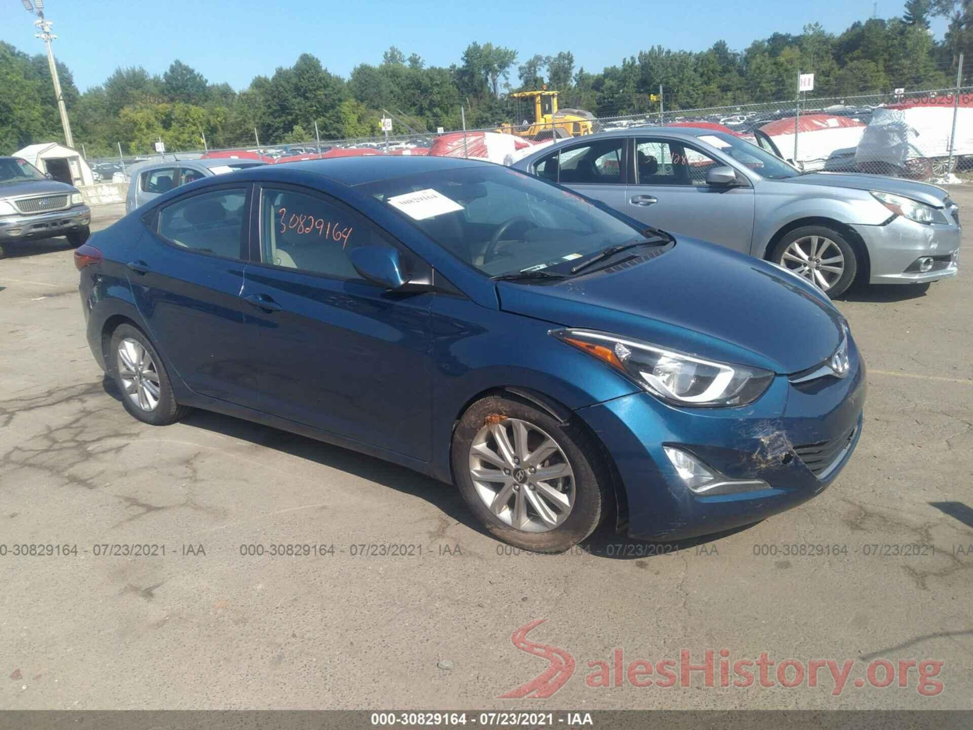 KMHDH4AE1GU587013 2016 HYUNDAI ELANTRA