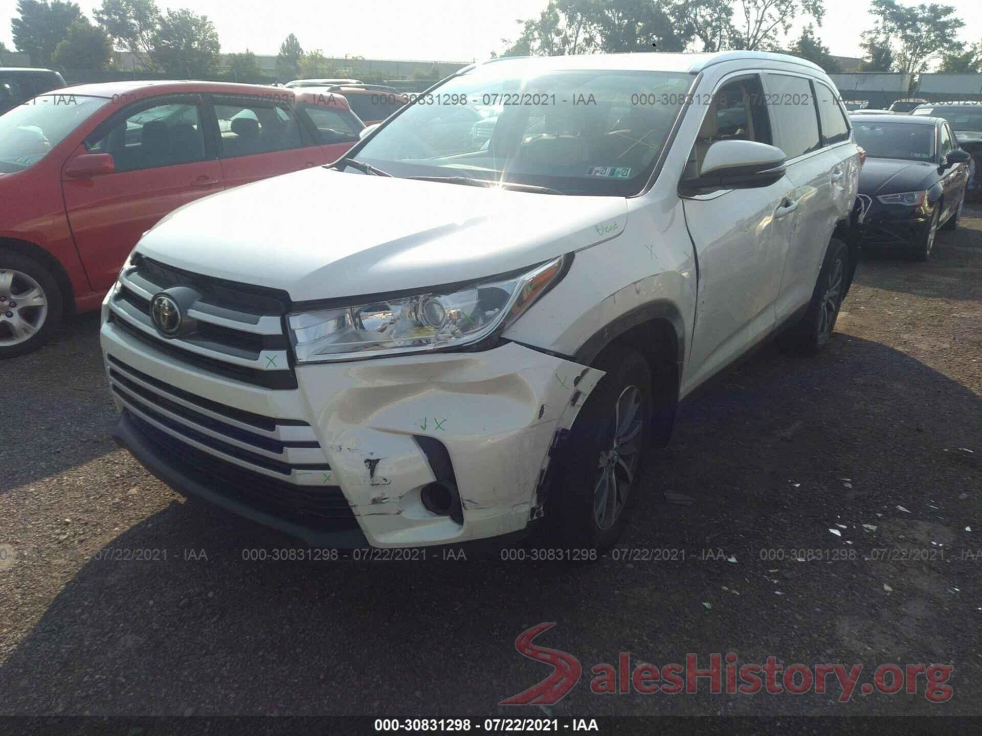 5TDJZRFH1KS590933 2019 TOYOTA HIGHLANDER