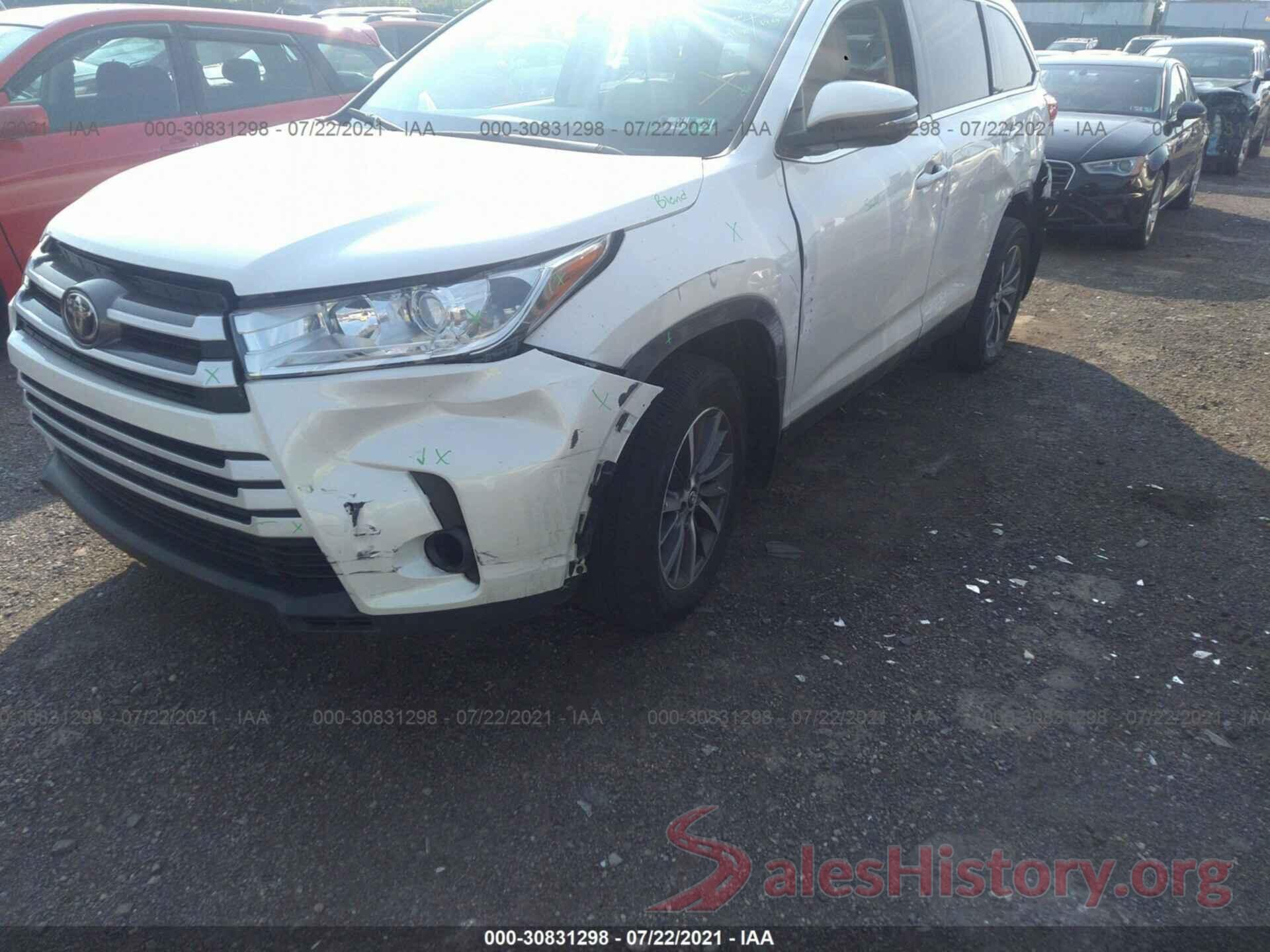 5TDJZRFH1KS590933 2019 TOYOTA HIGHLANDER