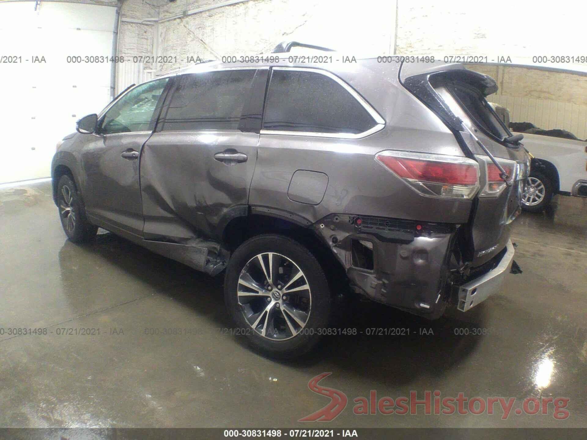 5TDJKRFH2GS241923 2016 TOYOTA HIGHLANDER