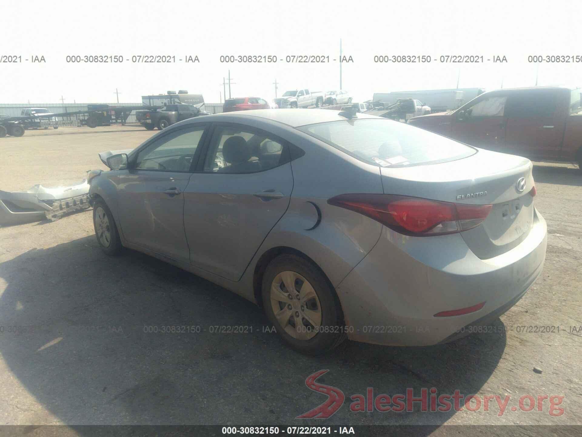 5NPDH4AE8GH737102 2016 HYUNDAI ELANTRA