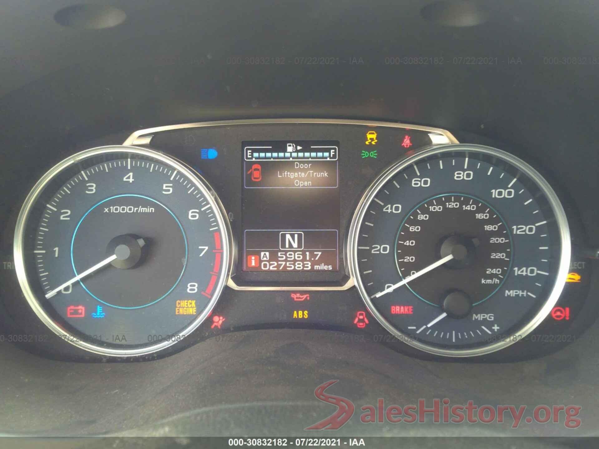 JF2GPALC2G8261942 2016 SUBARU CROSSTREK