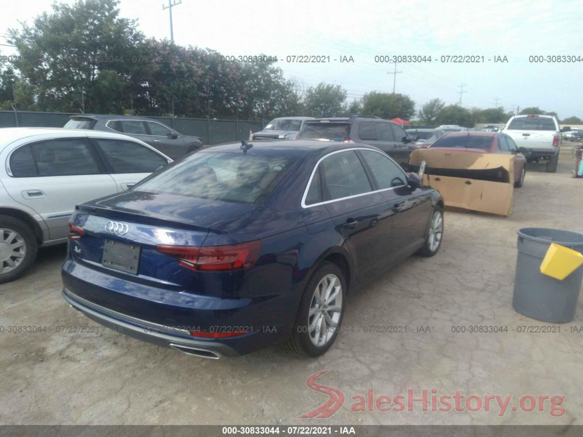 WAUGMAF46KA069269 2019 AUDI A4