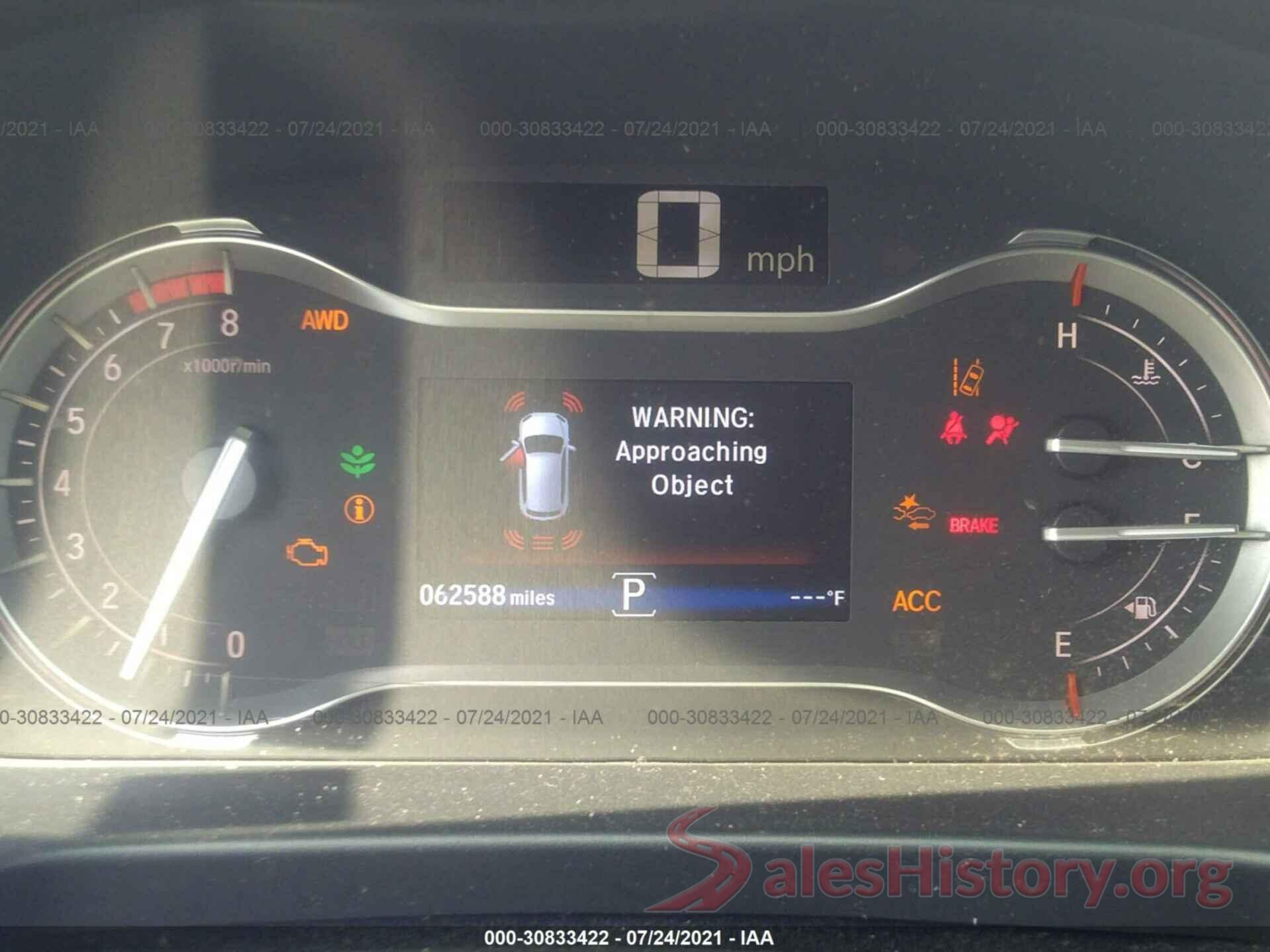 5FNYF6H0XGB100837 2016 HONDA PILOT